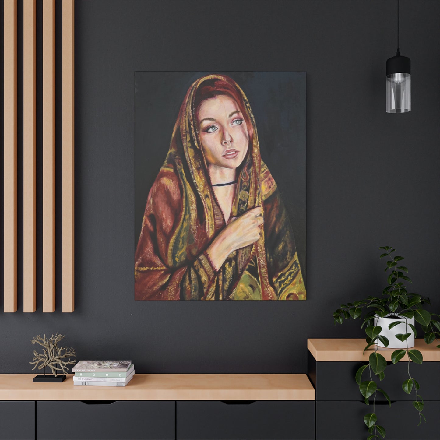"Black Rose" Canvas Print