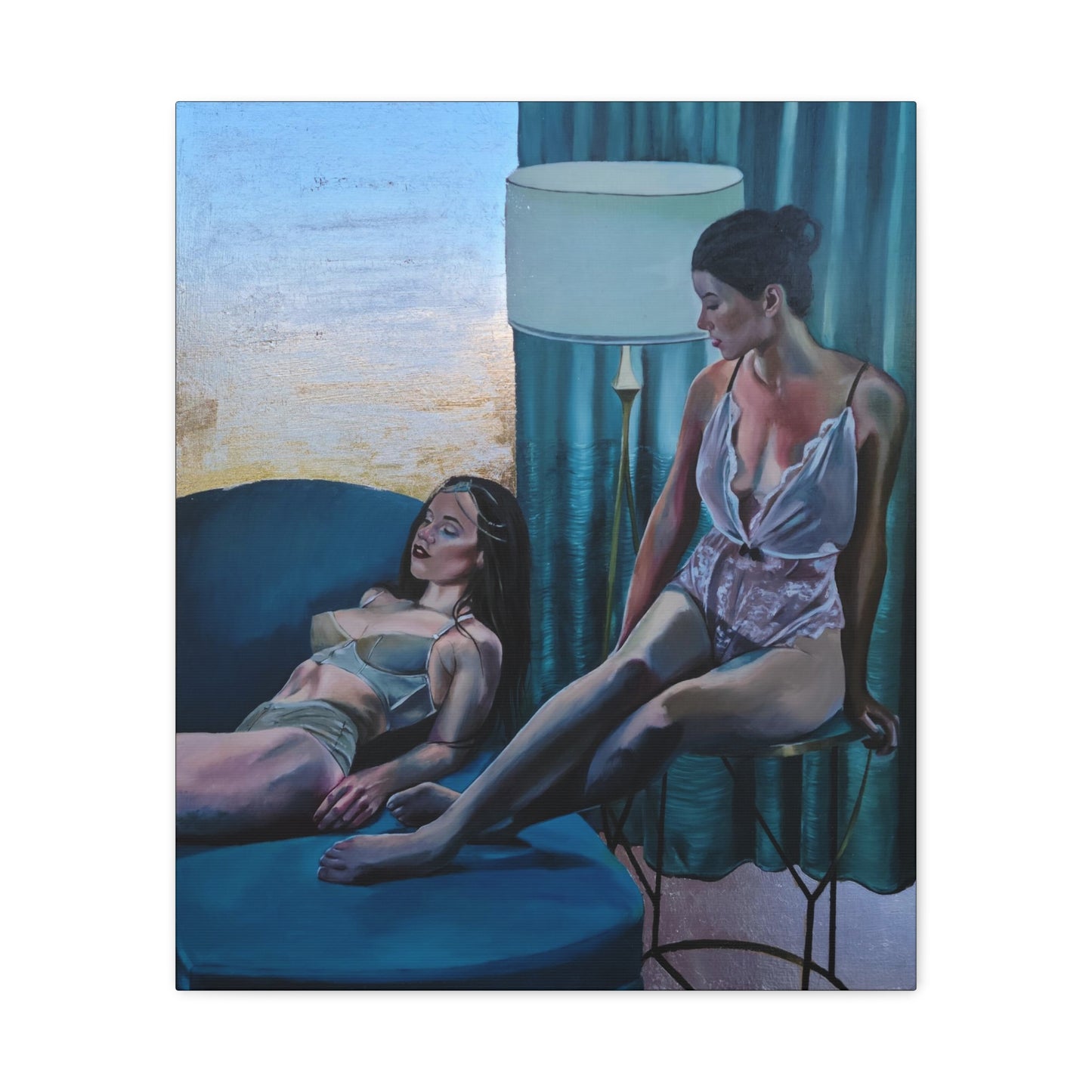 "Siesta" - Stretched Canvas Print Wall Art