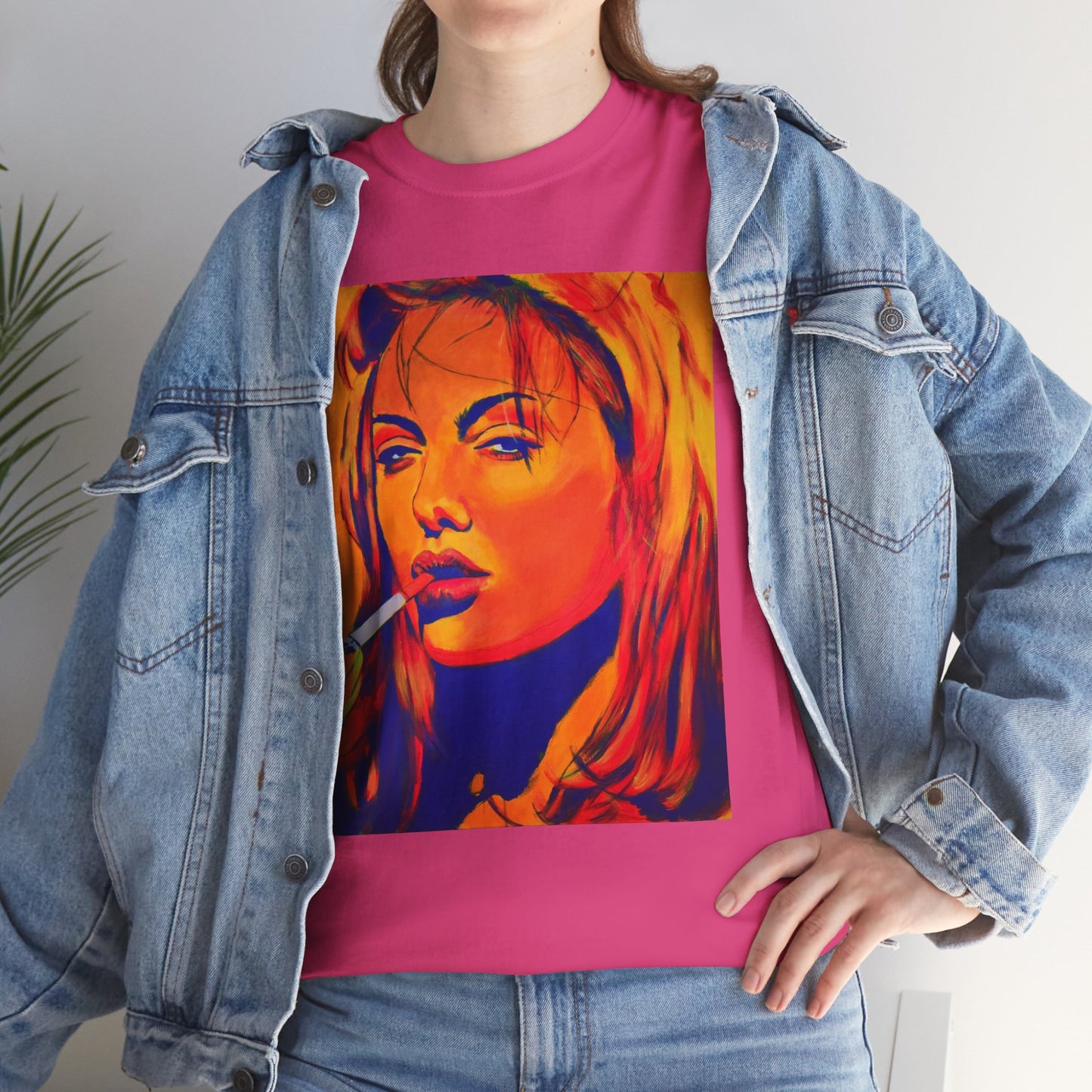 "Angelina Jolie from Girl, Interrupted" Unisex Heavy Cotton Tee