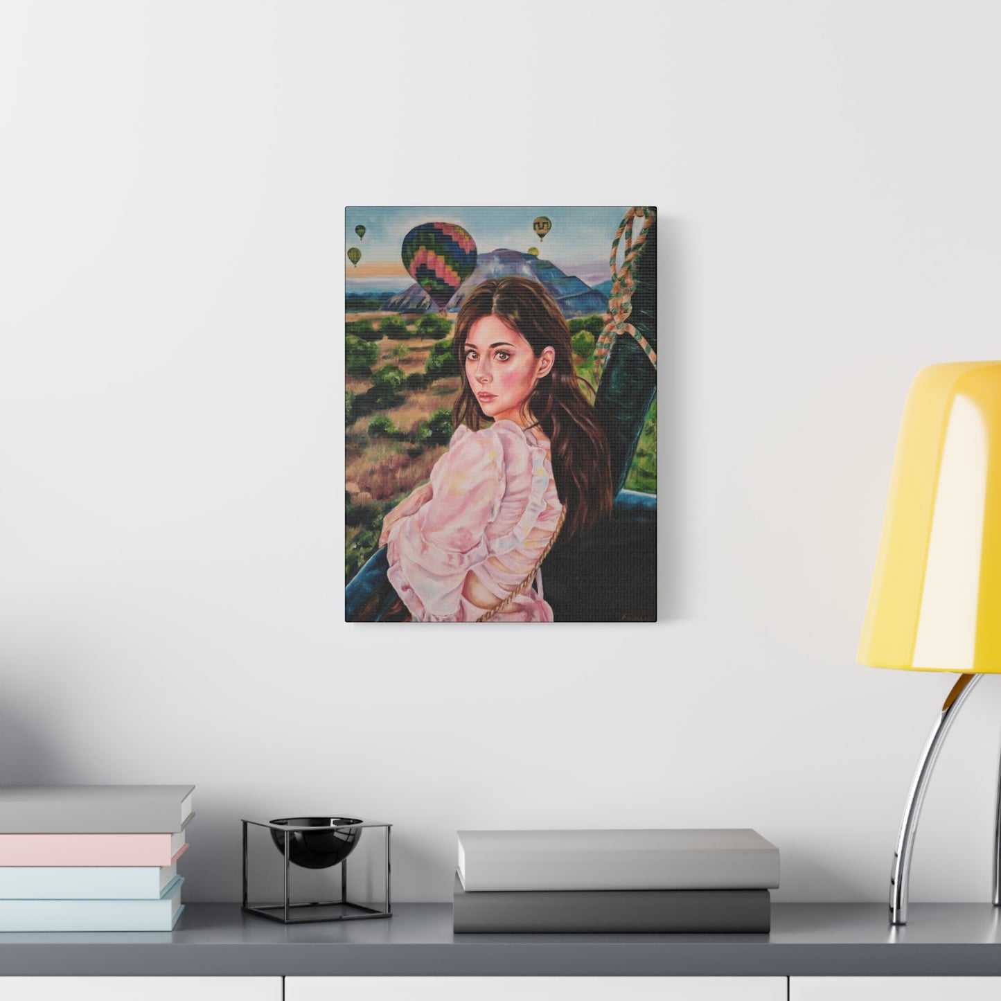 "Girl in a Balloon" Canvas Print