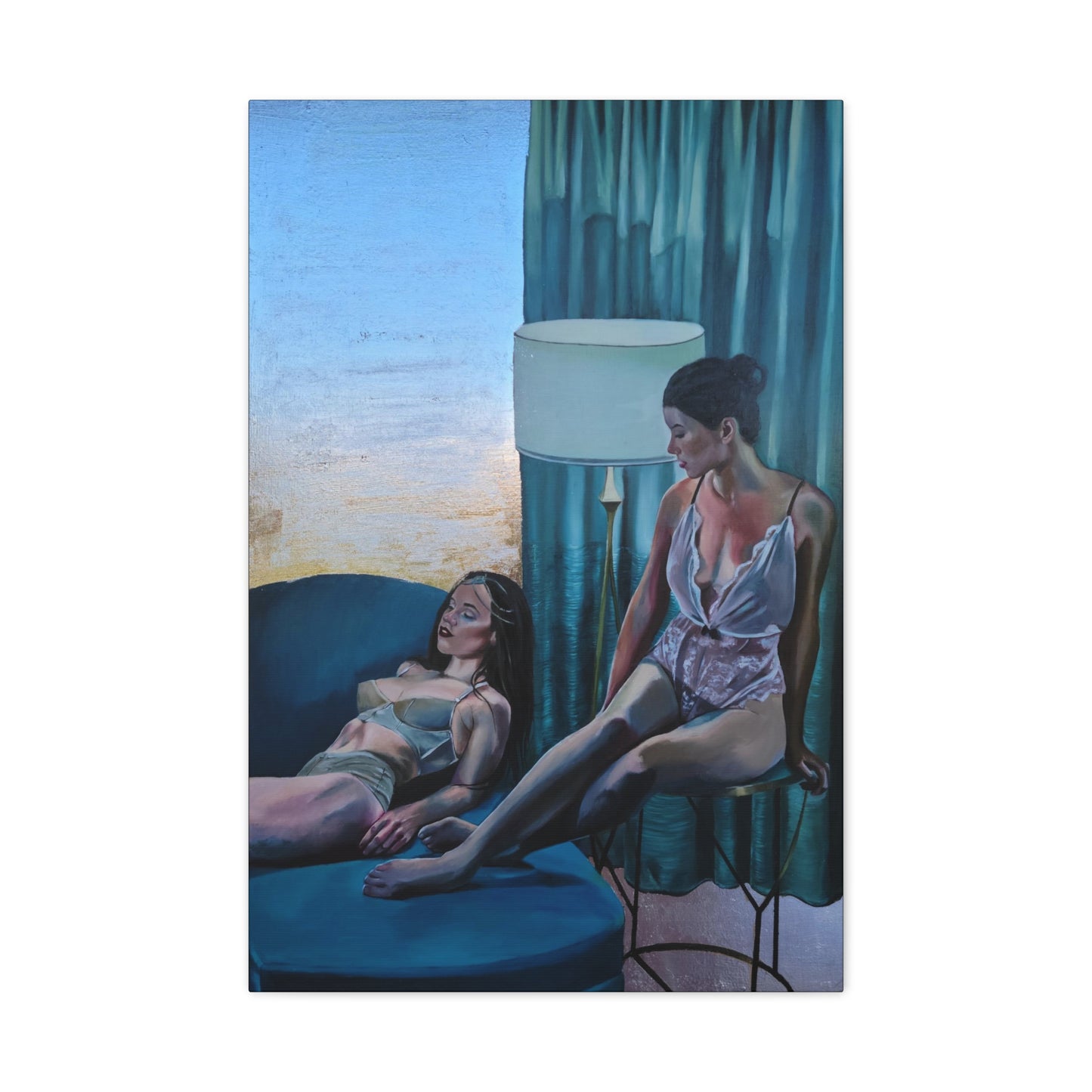 "Siesta" - Stretched Canvas Print Wall Art