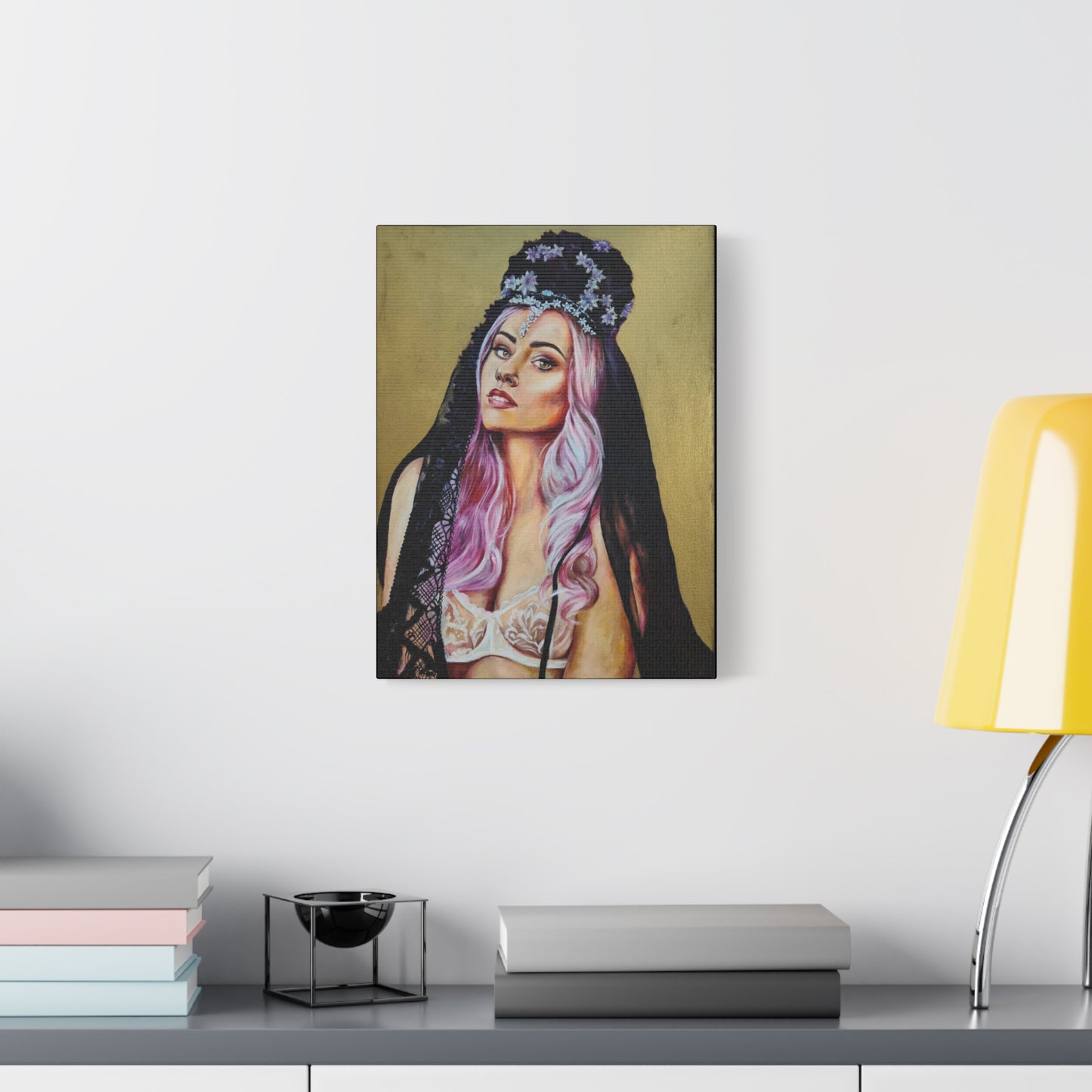 "Flower Crown" Canvas Print