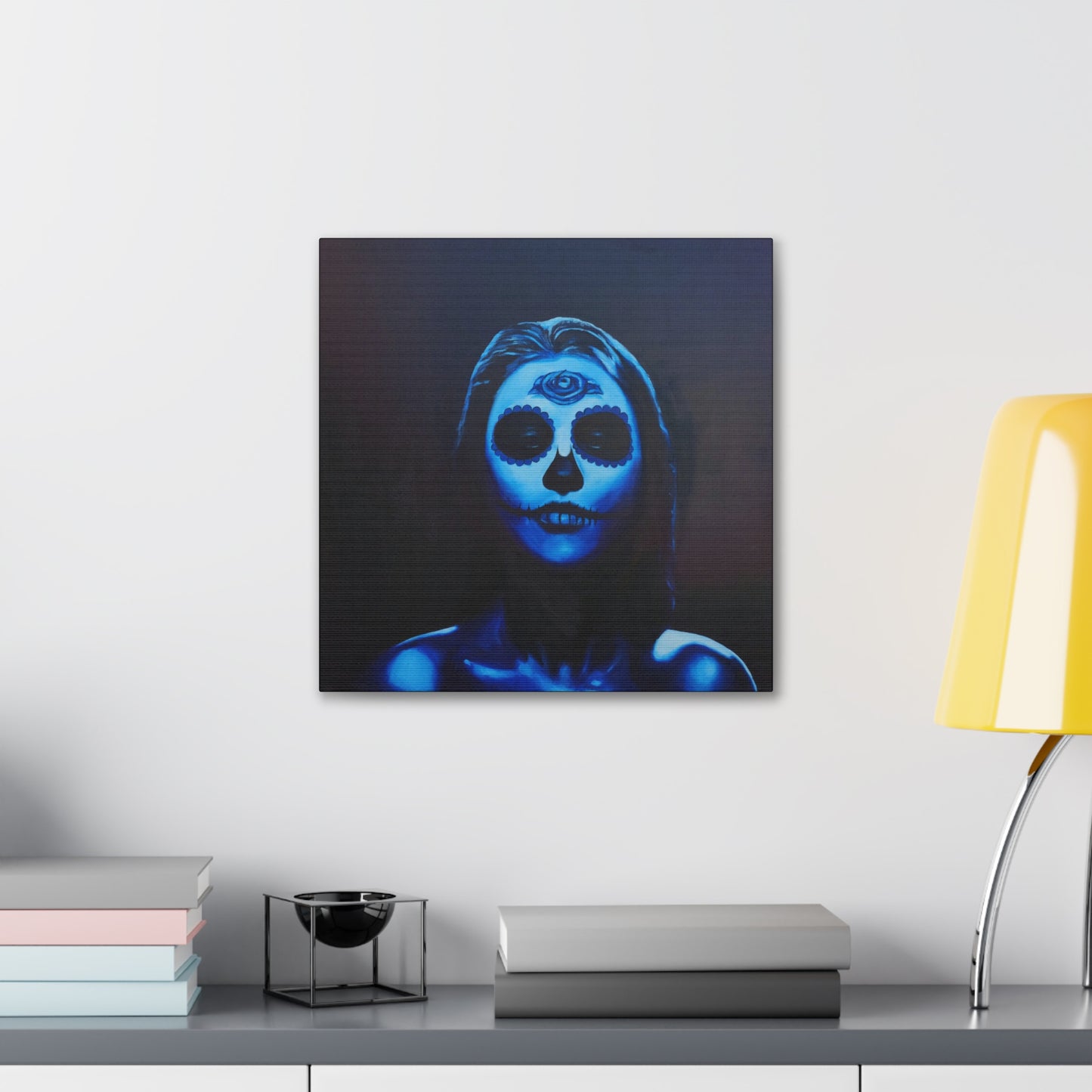 "Blue Catrina" Canvas Print