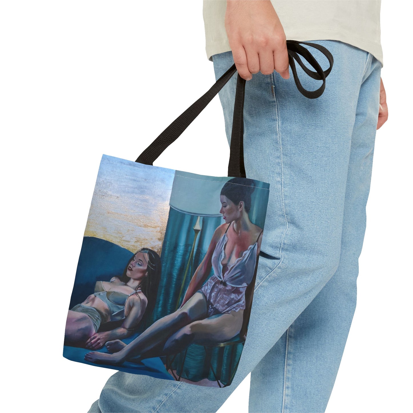 Vibrant "Siesta" Art Tote Bag - Colorful Design for Everyday Use