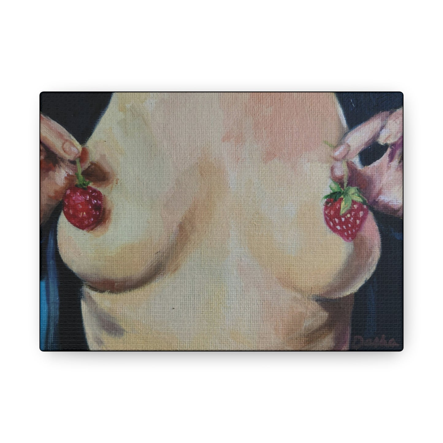 "Strawberry Nips" Canvas Print