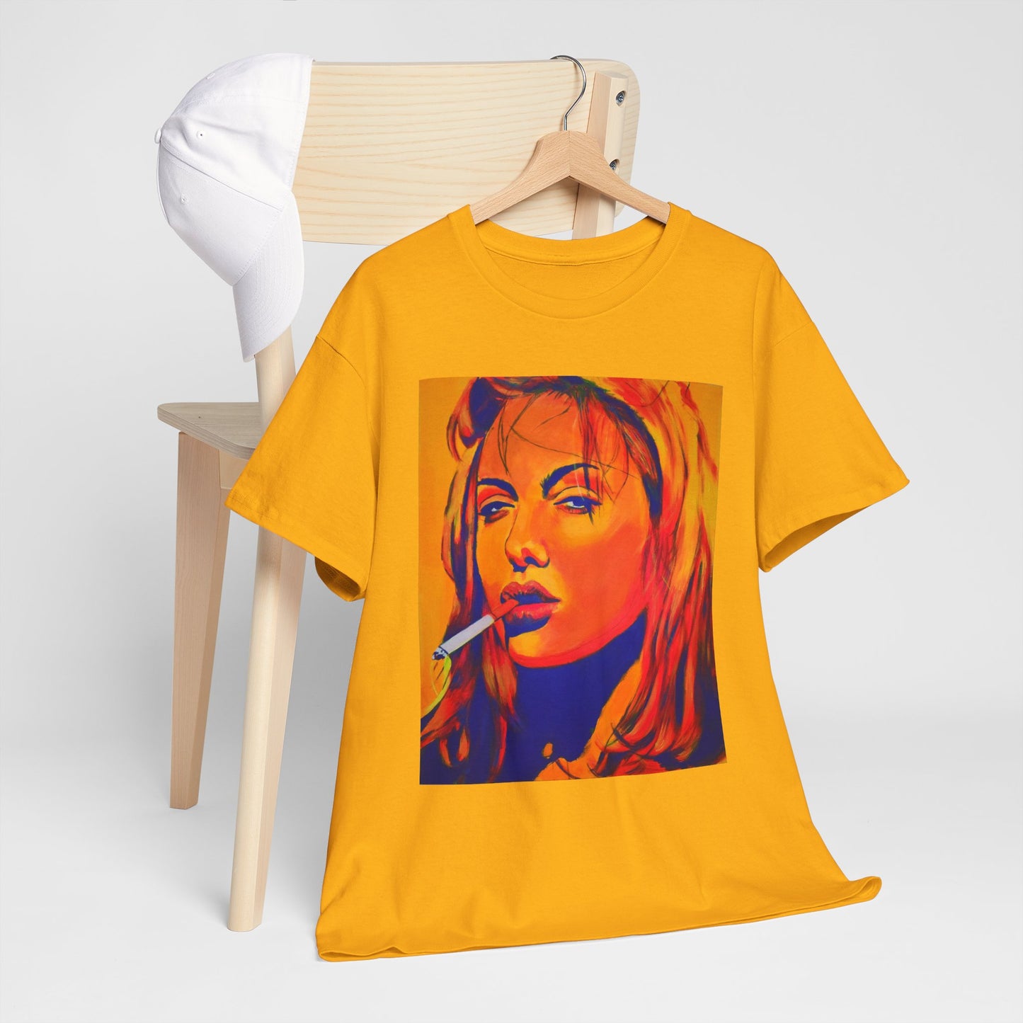 "Angelina Jolie from Girl, Interrupted" Unisex Heavy Cotton Tee