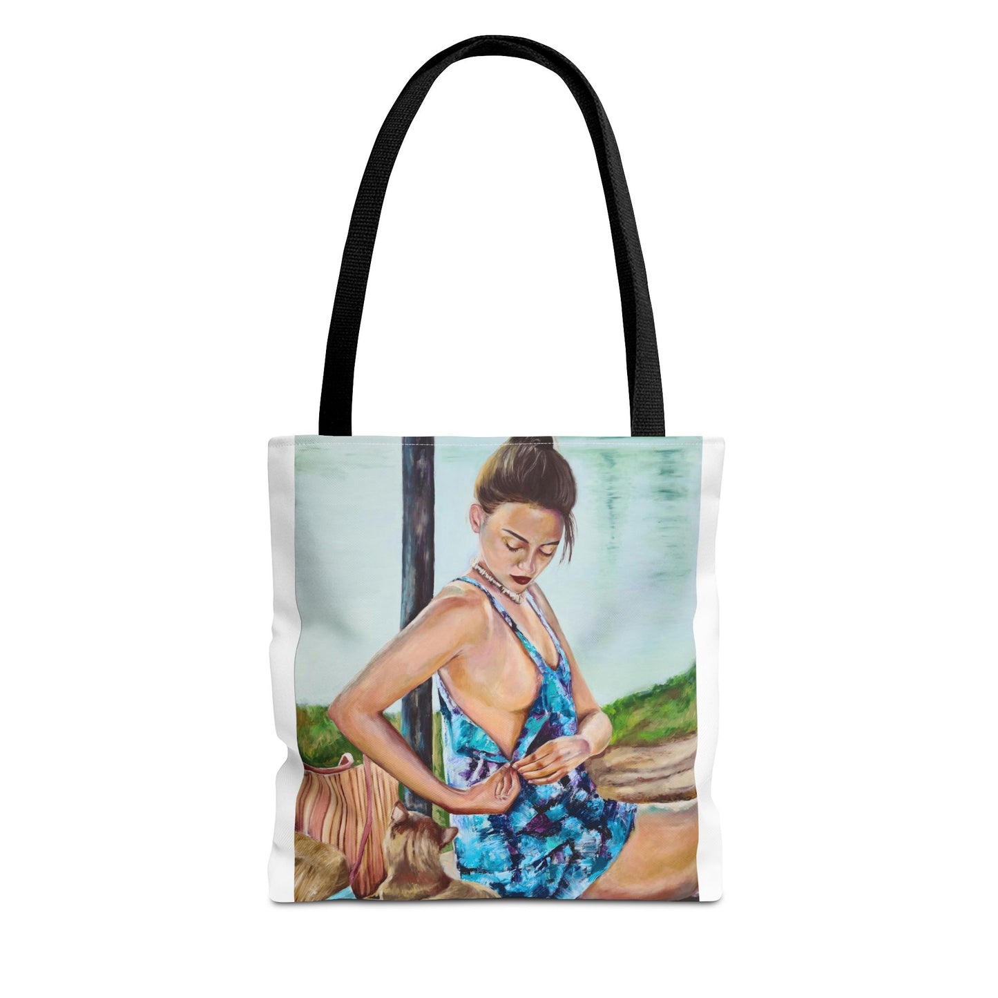 Vibrant "Summer Day" Art Tote Bag - Colorful Design for Everyday Use