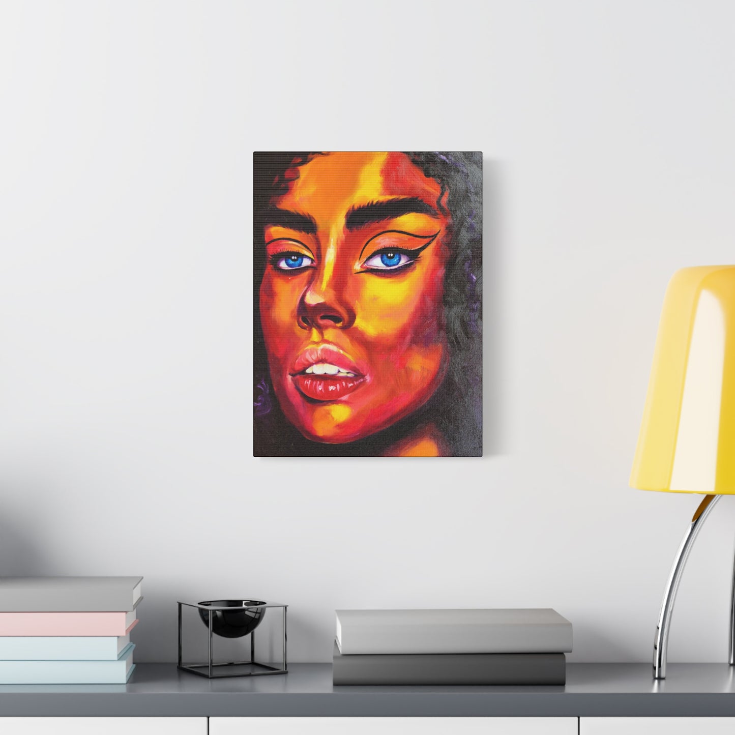 "Foxy" - Stretched Canvas Print Wall Art