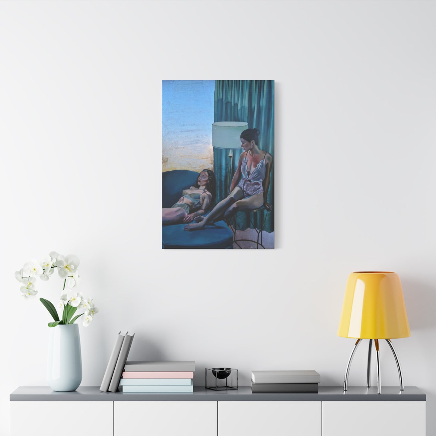 "Siesta" - Stretched Canvas Print Wall Art