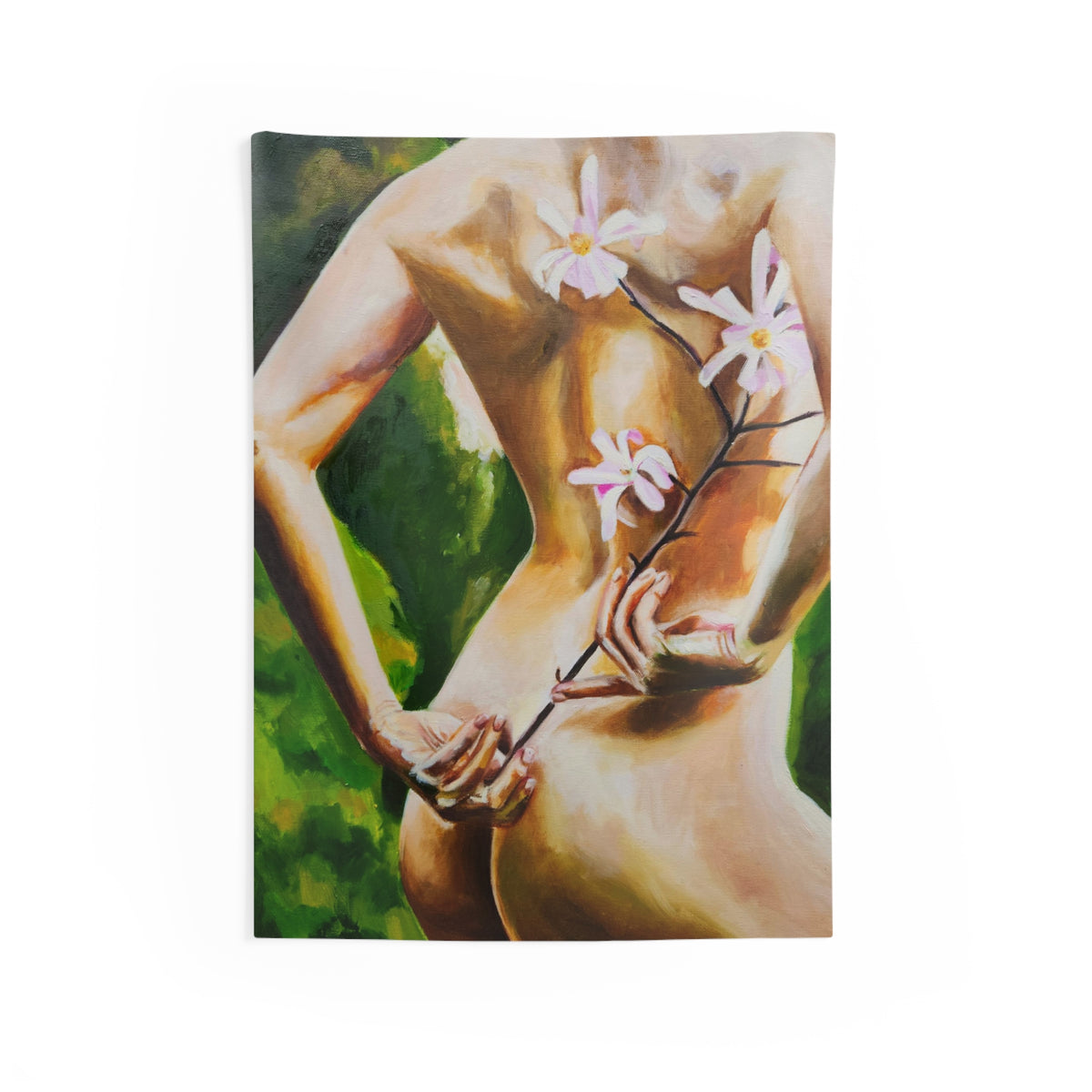 "Shooting Star Magnolia" Tapestry