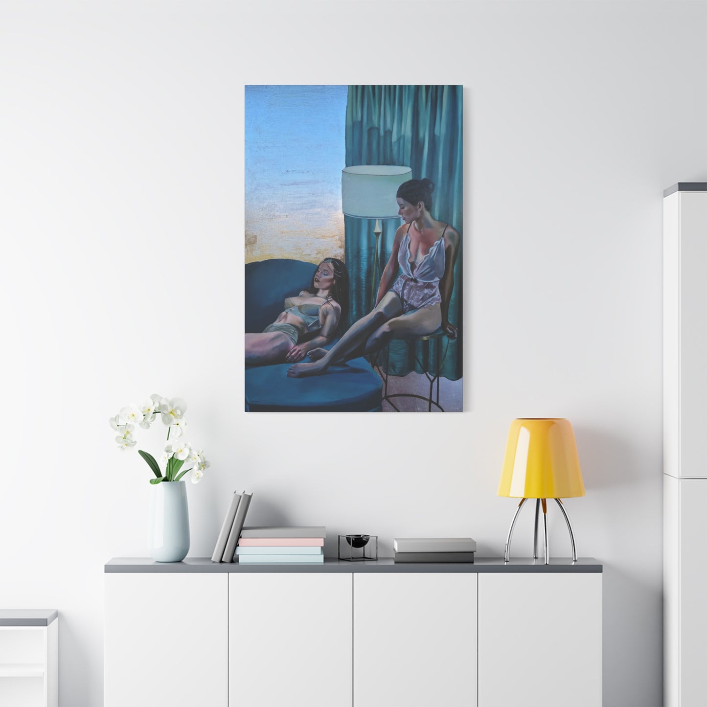 "Siesta" - Stretched Canvas Print Wall Art