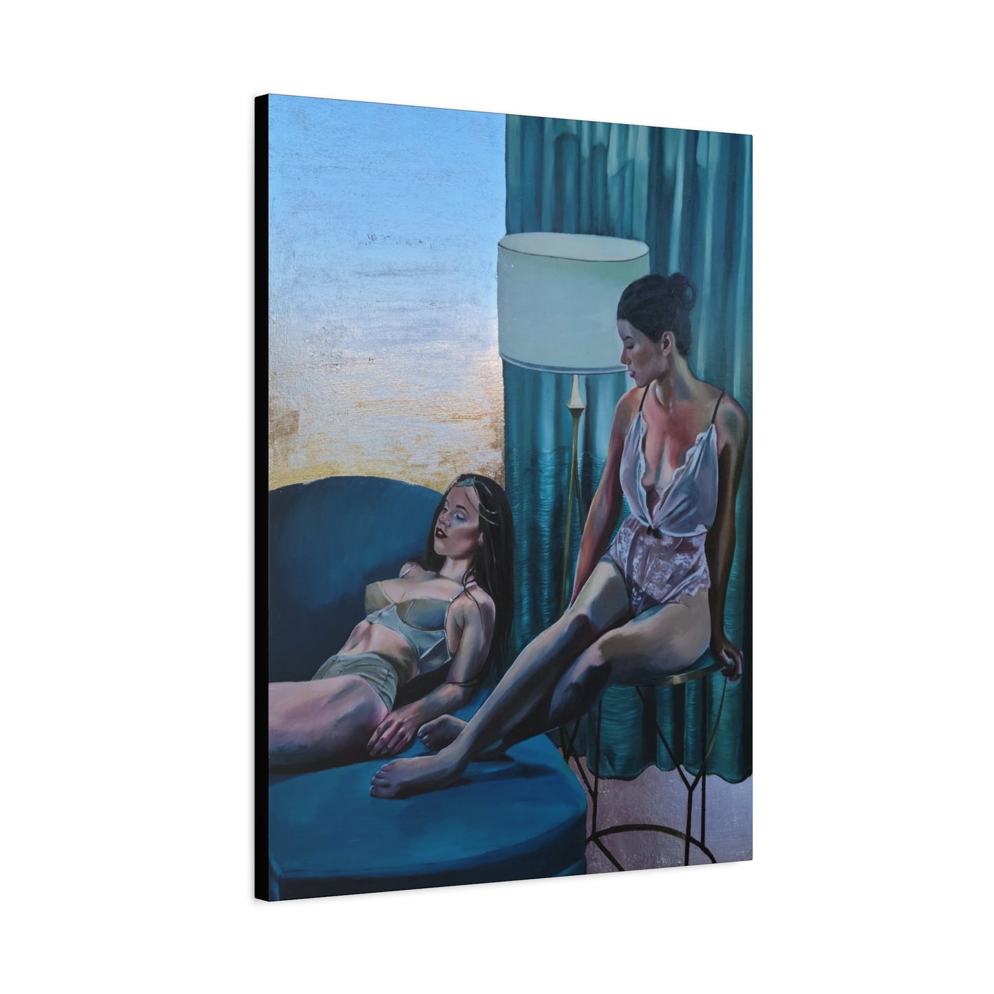 "Siesta" - Stretched Canvas Print Wall Art