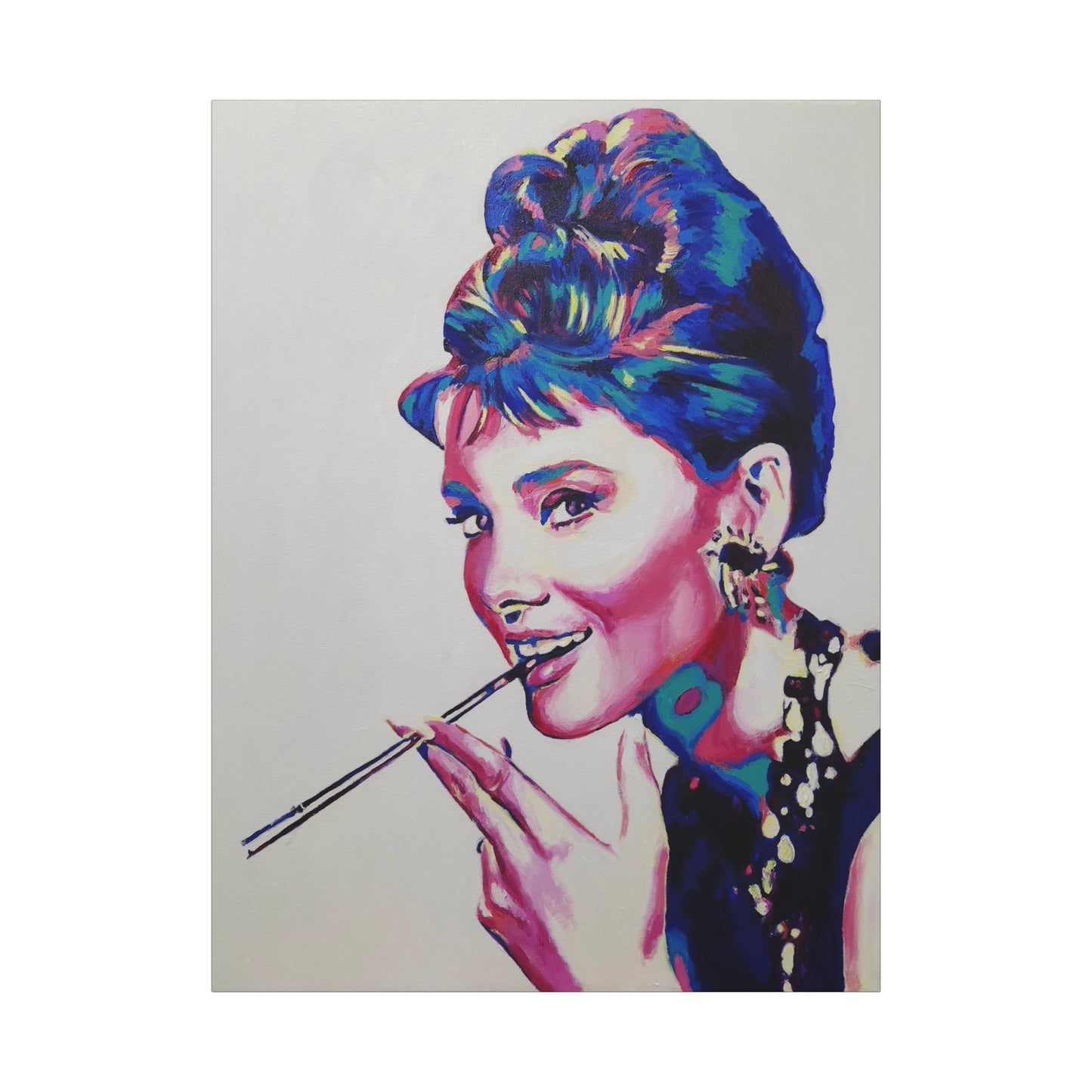 "Audrey Hepburn, Breakfast at Tiffany's" Canvas Print