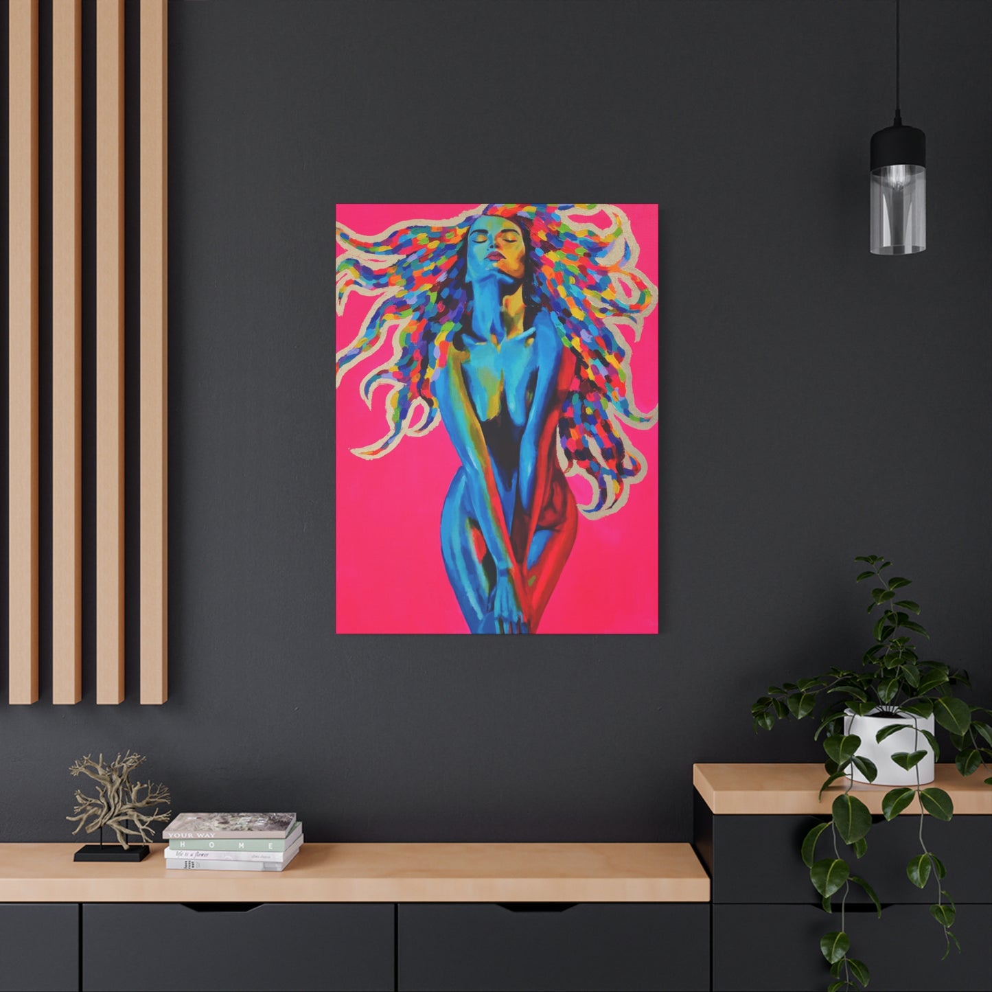 "Medusa" - Stretched Canvas Print Wall Art