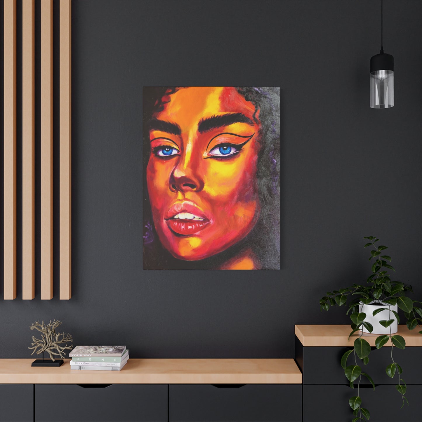 "Foxy" - Stretched Canvas Print Wall Art