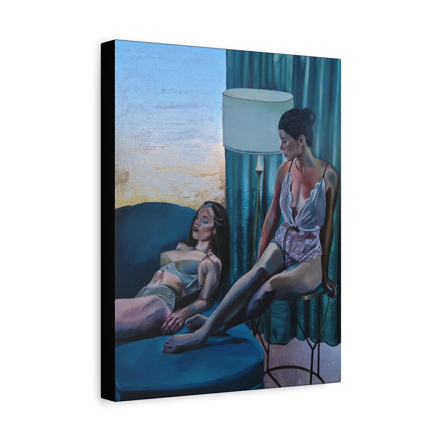 "Siesta" - Stretched Canvas Print Wall Art