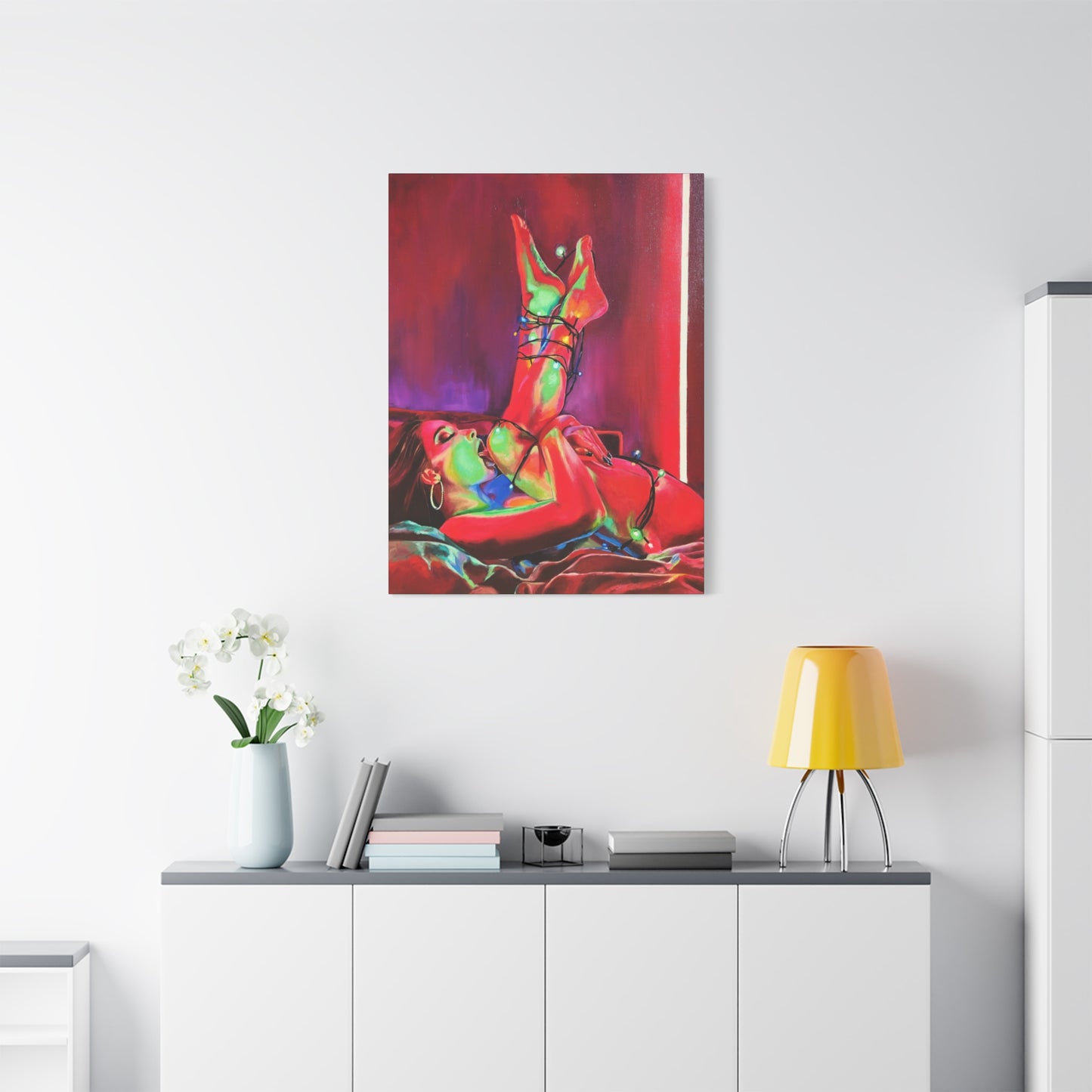 "XXXmas Lights" - Stretched Canvas Print Wall Art