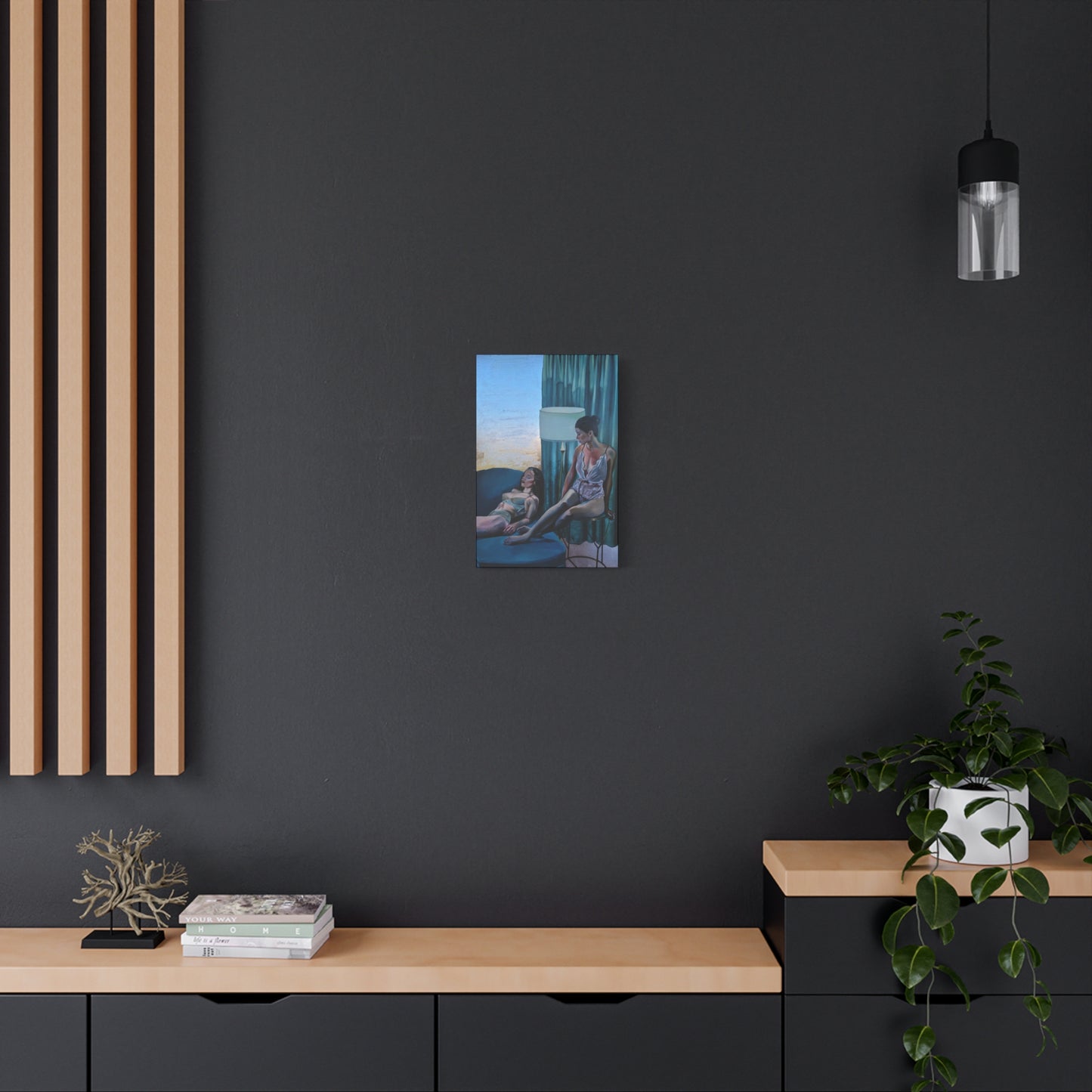 "Siesta" - Stretched Canvas Print Wall Art