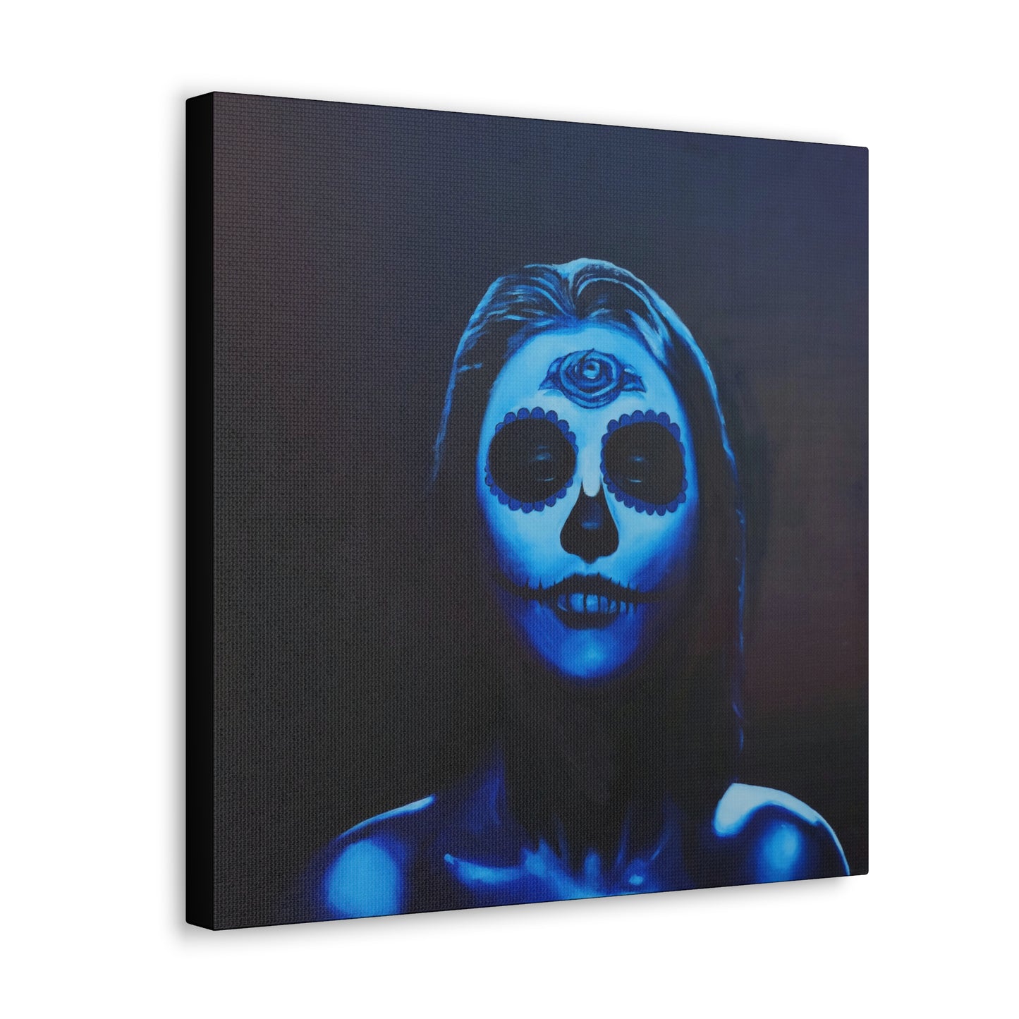 "Blue Catrina" Canvas Print