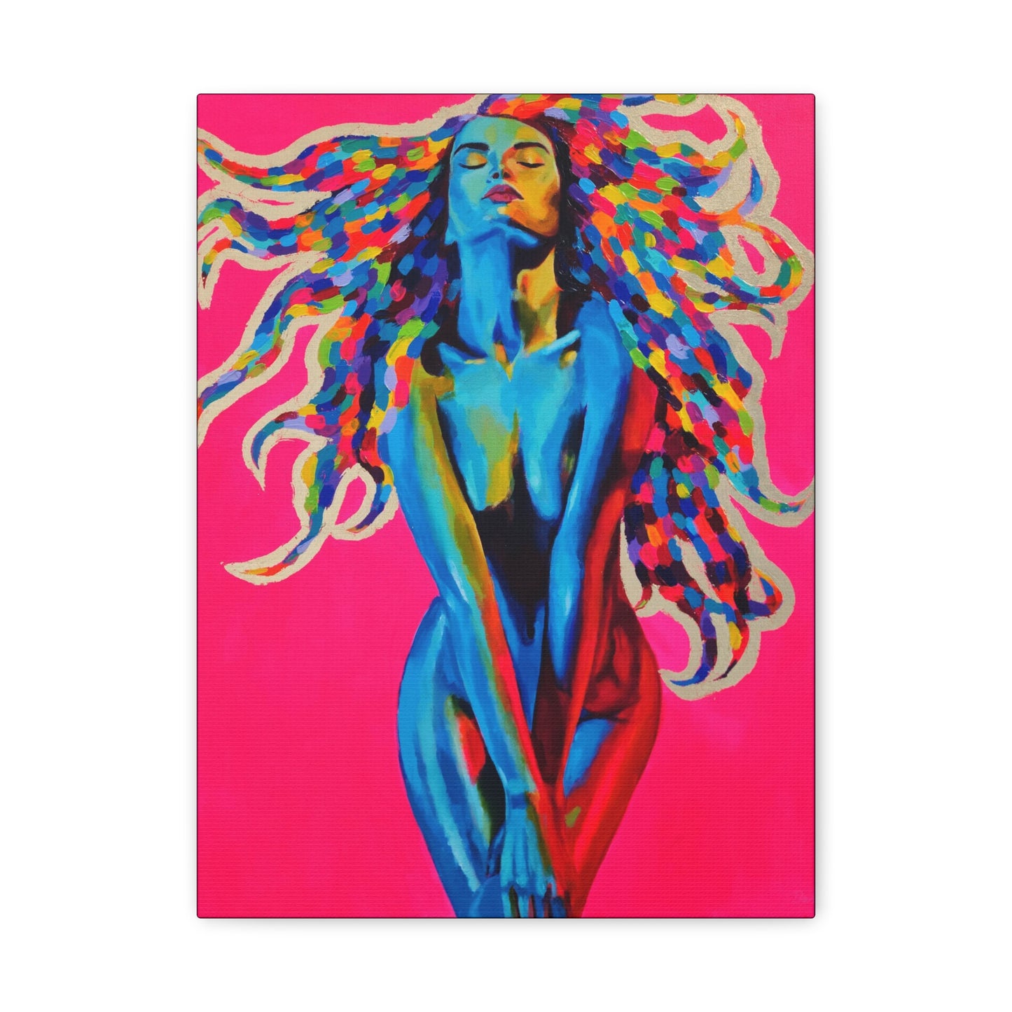 "Medusa" - Stretched Canvas Print Wall Art
