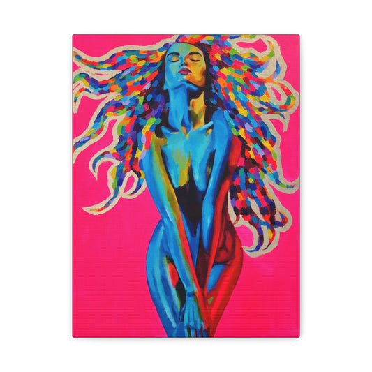 "Medusa" - Stretched Canvas Print Wall Art