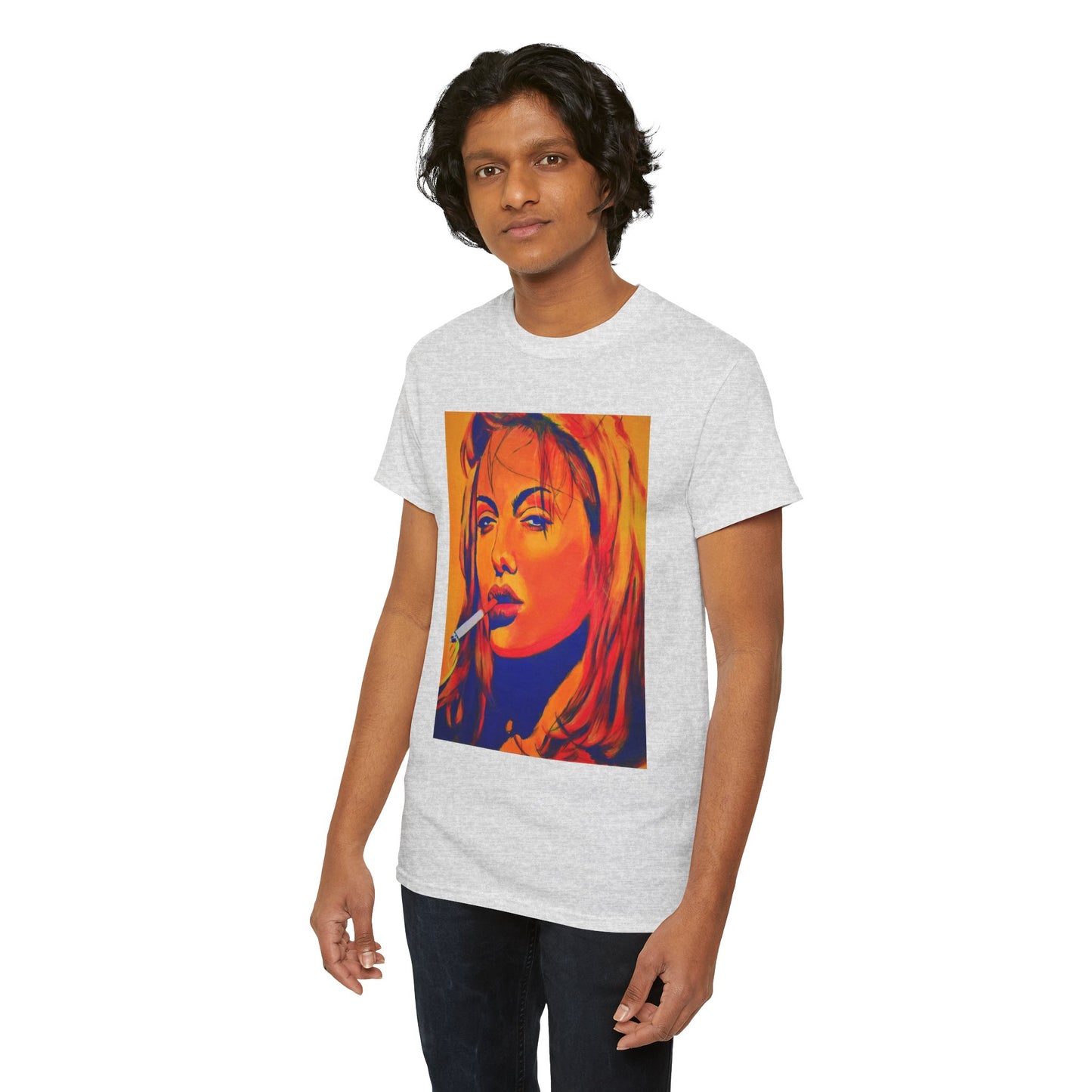 "Angelina Jolie from Girl, Interrupted" Unisex Heavy Cotton Tee