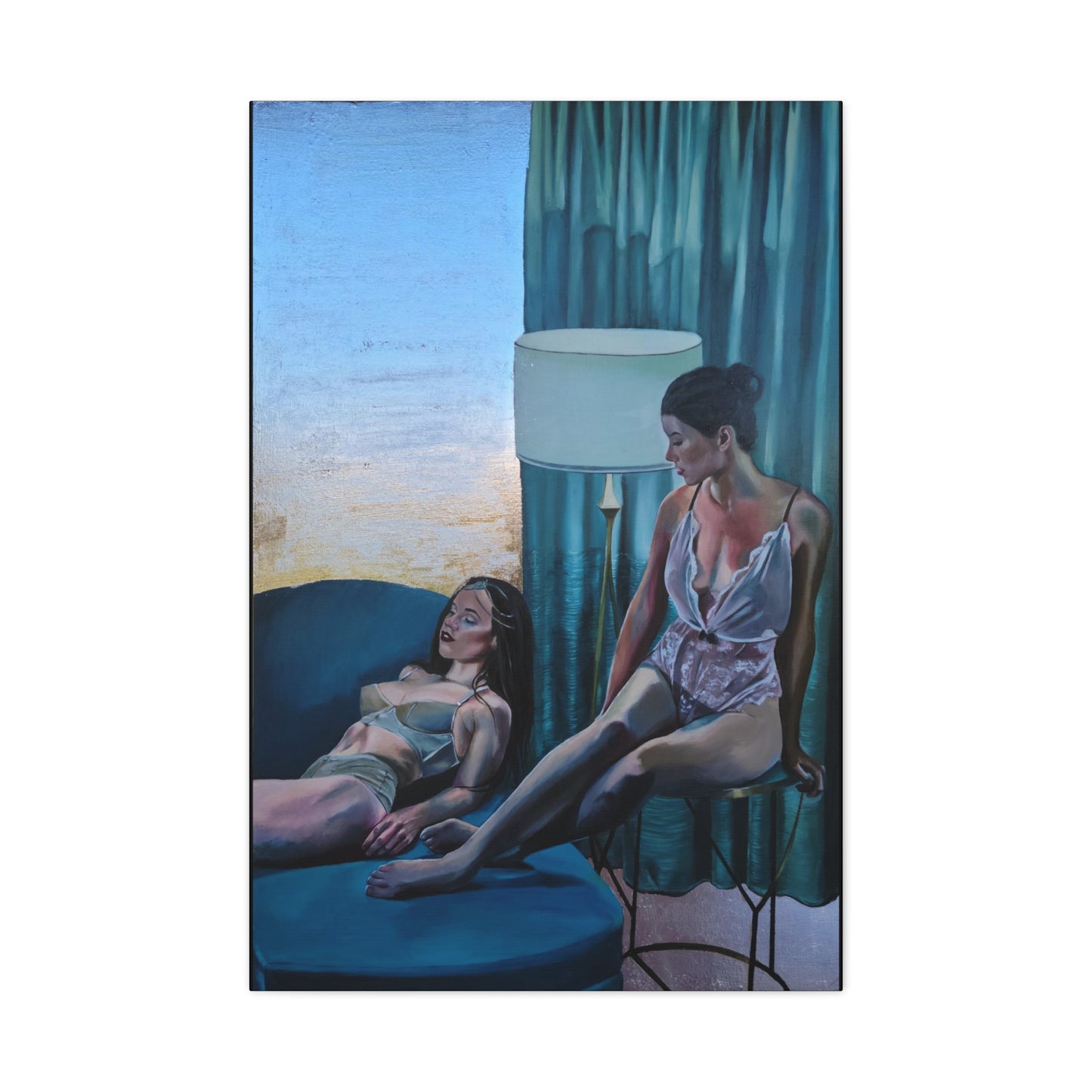 "Siesta" - Stretched Canvas Print Wall Art