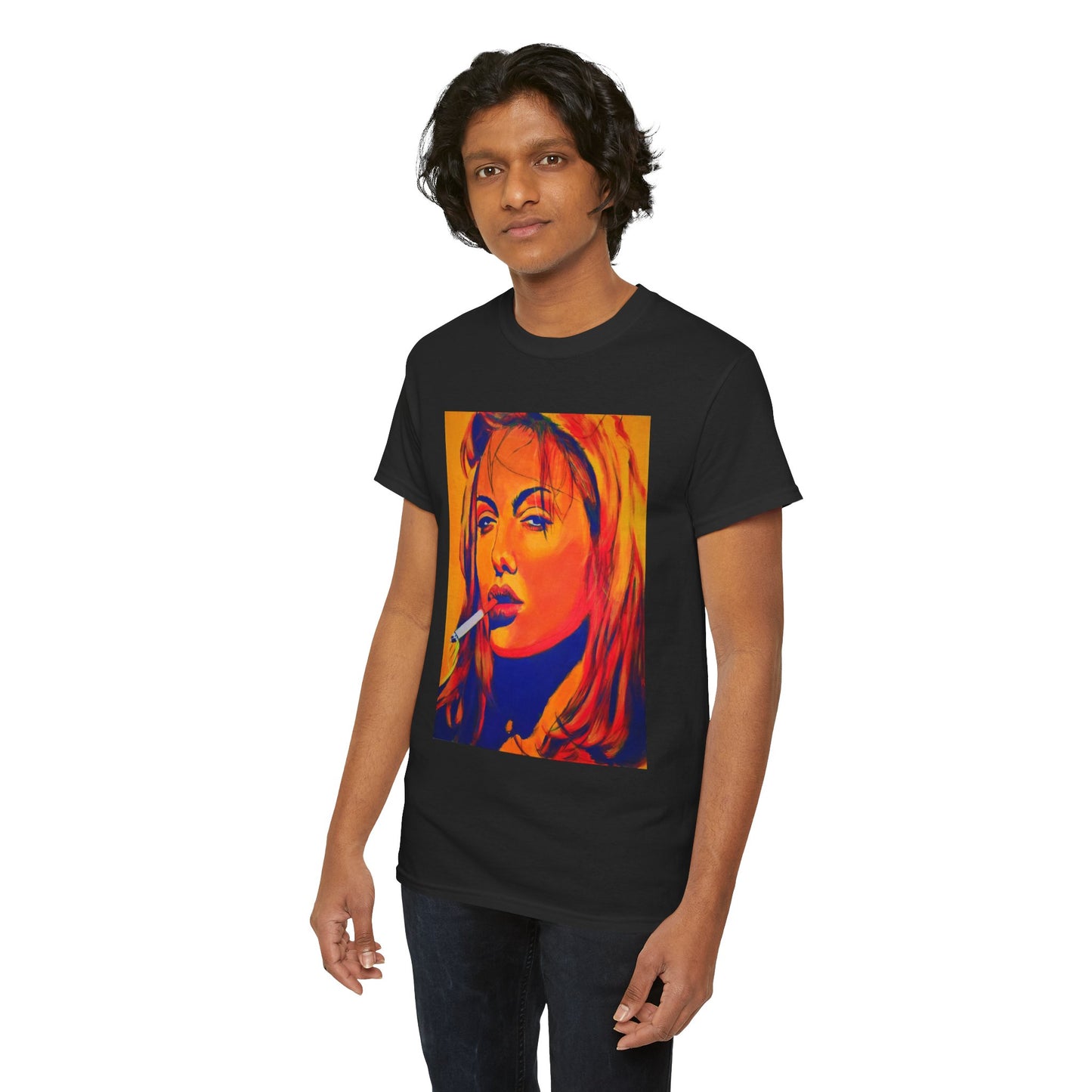 "Angelina Jolie from Girl, Interrupted" Unisex Heavy Cotton Tee