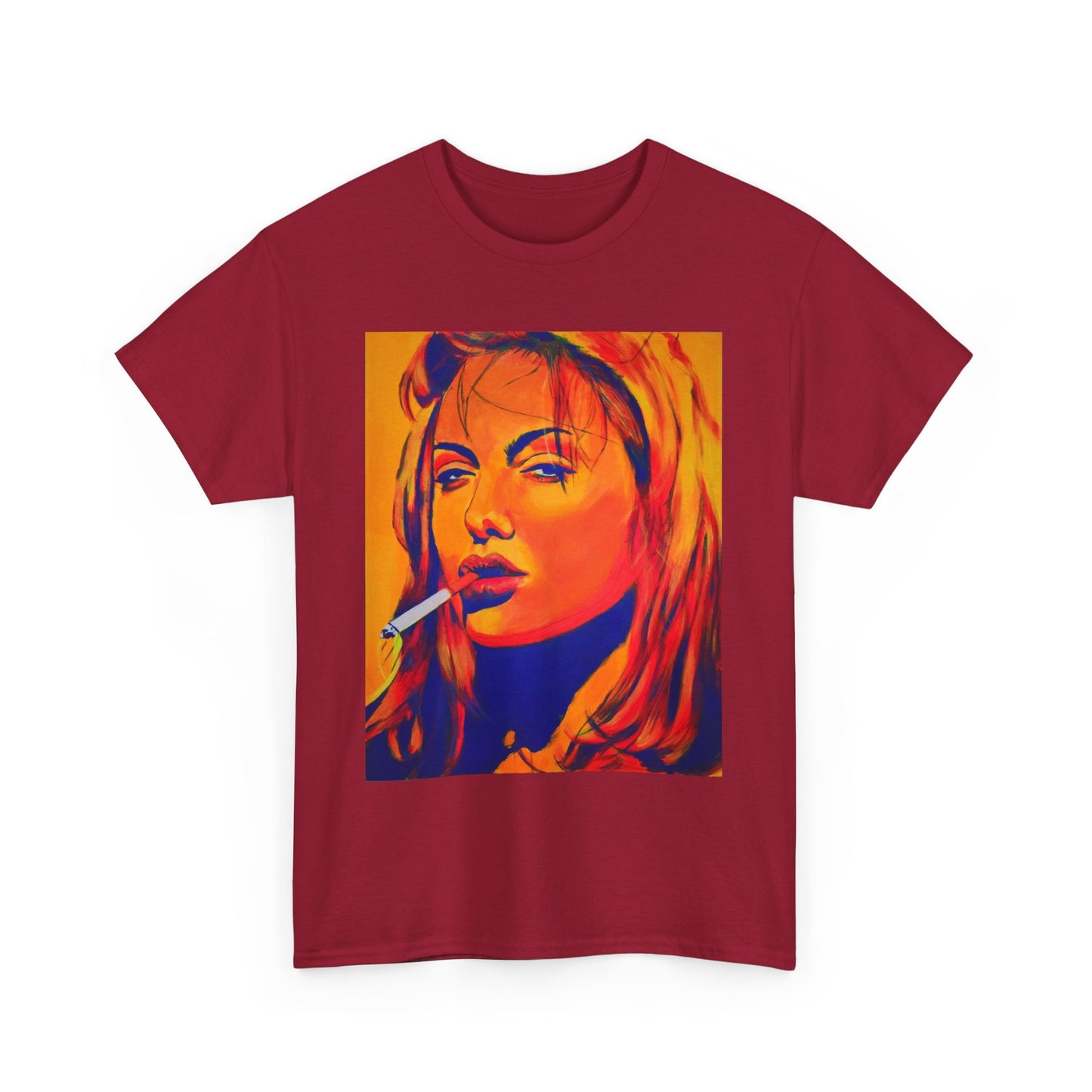 "Angelina Jolie from Girl, Interrupted" Unisex Heavy Cotton Tee