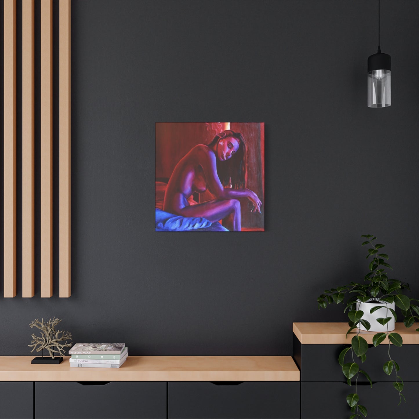 "Fuego" - Stretched Canvas Print Wall Art