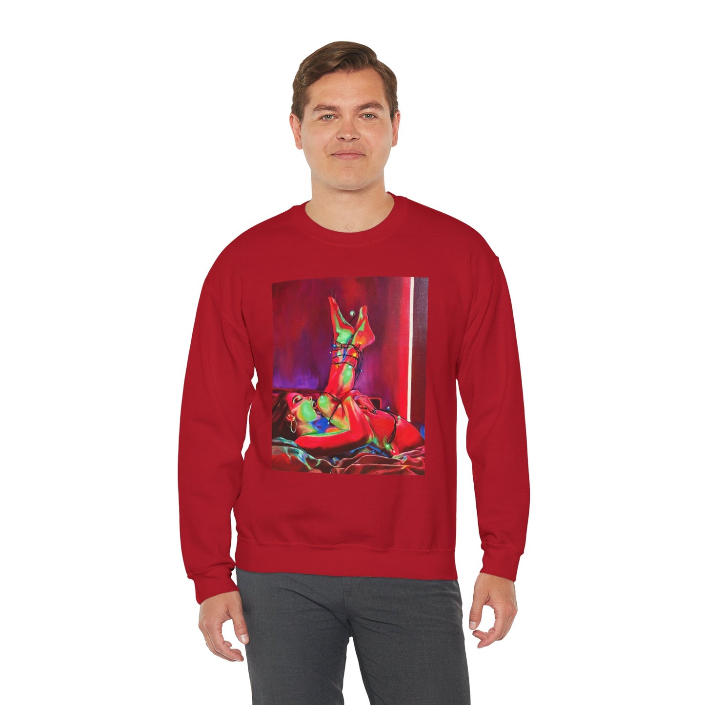 "XXXmas Lights" Unisex Heavy Blend™ Crewneck Sweatshirt