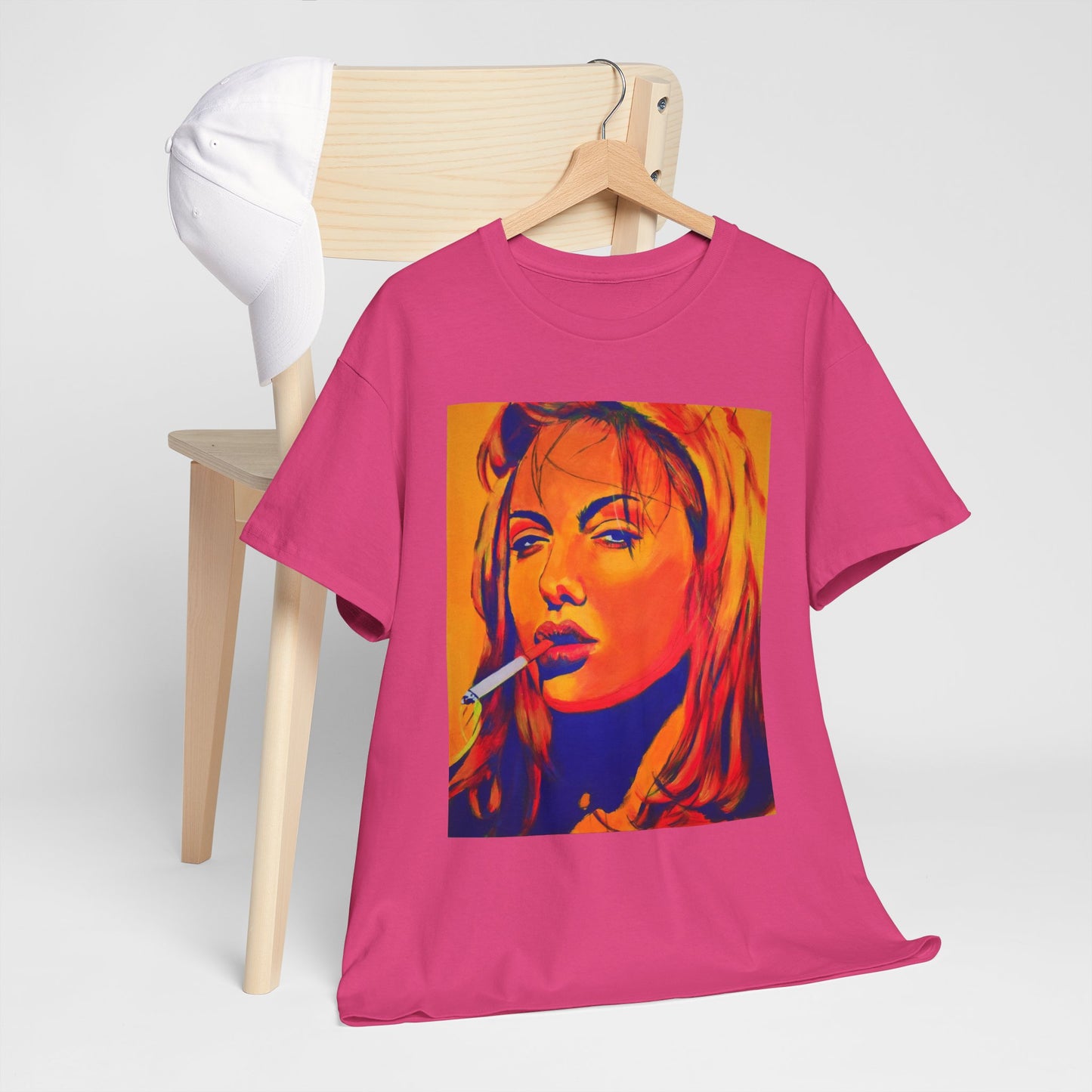 "Angelina Jolie from Girl, Interrupted" Unisex Heavy Cotton Tee