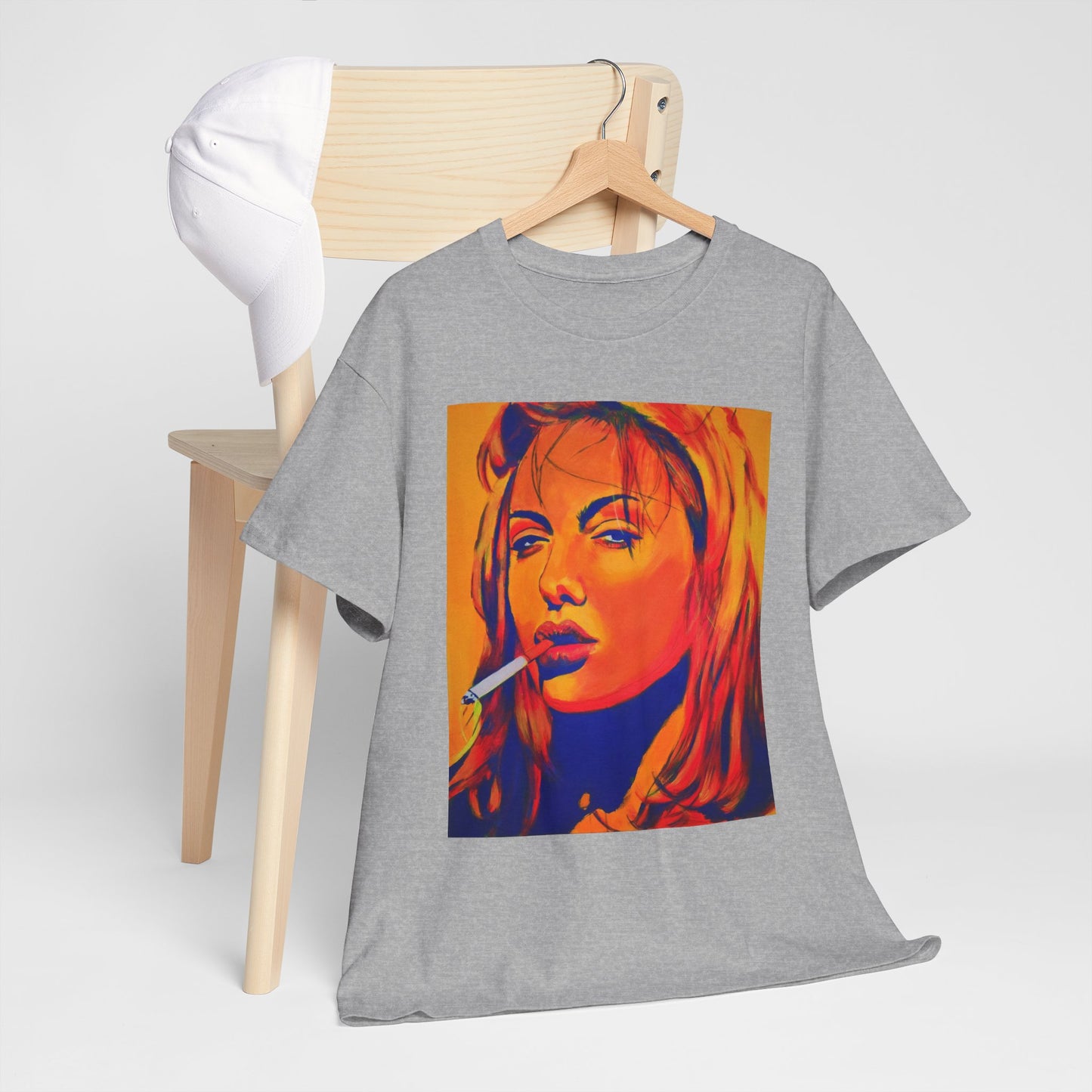 "Angelina Jolie from Girl, Interrupted" Unisex Heavy Cotton Tee