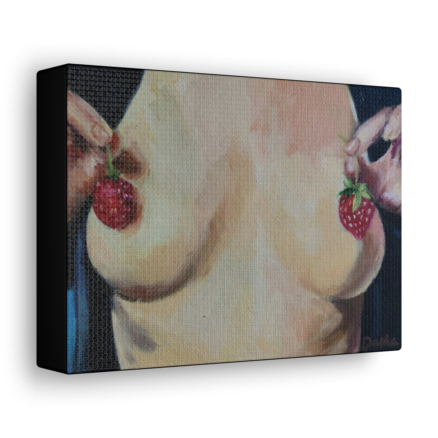 "Strawberry Nips" Canvas Print