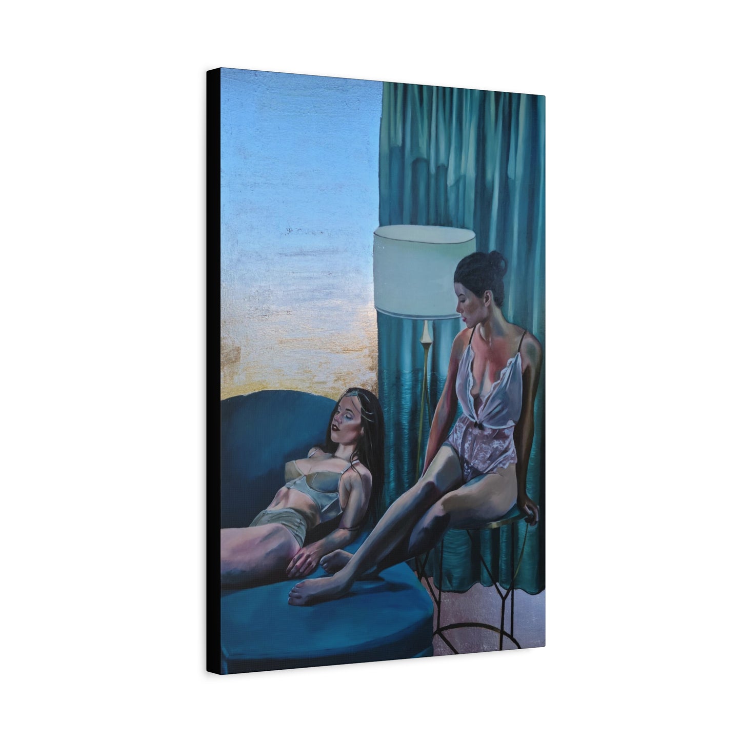 "Siesta" - Stretched Canvas Print Wall Art
