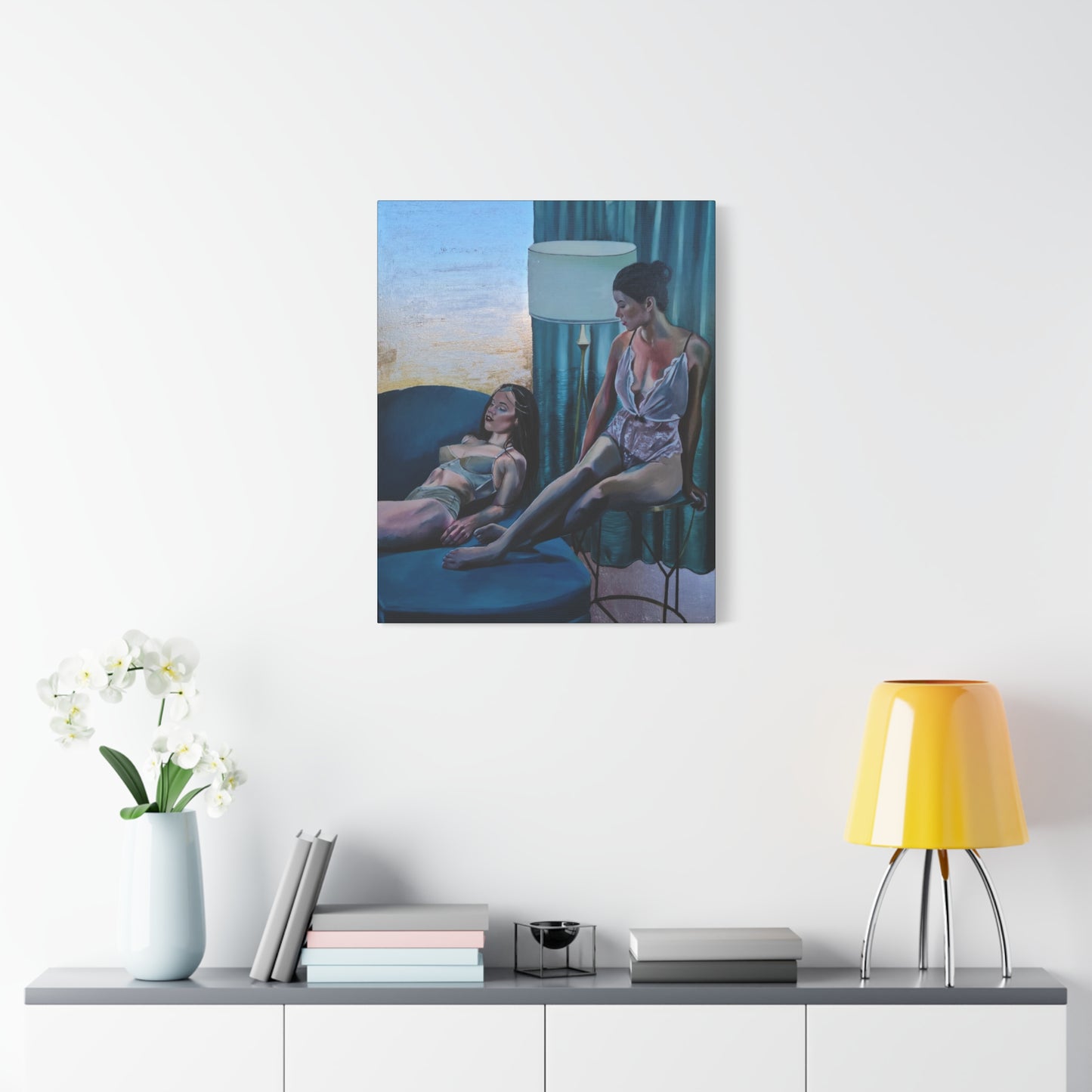 "Siesta" - Stretched Canvas Print Wall Art