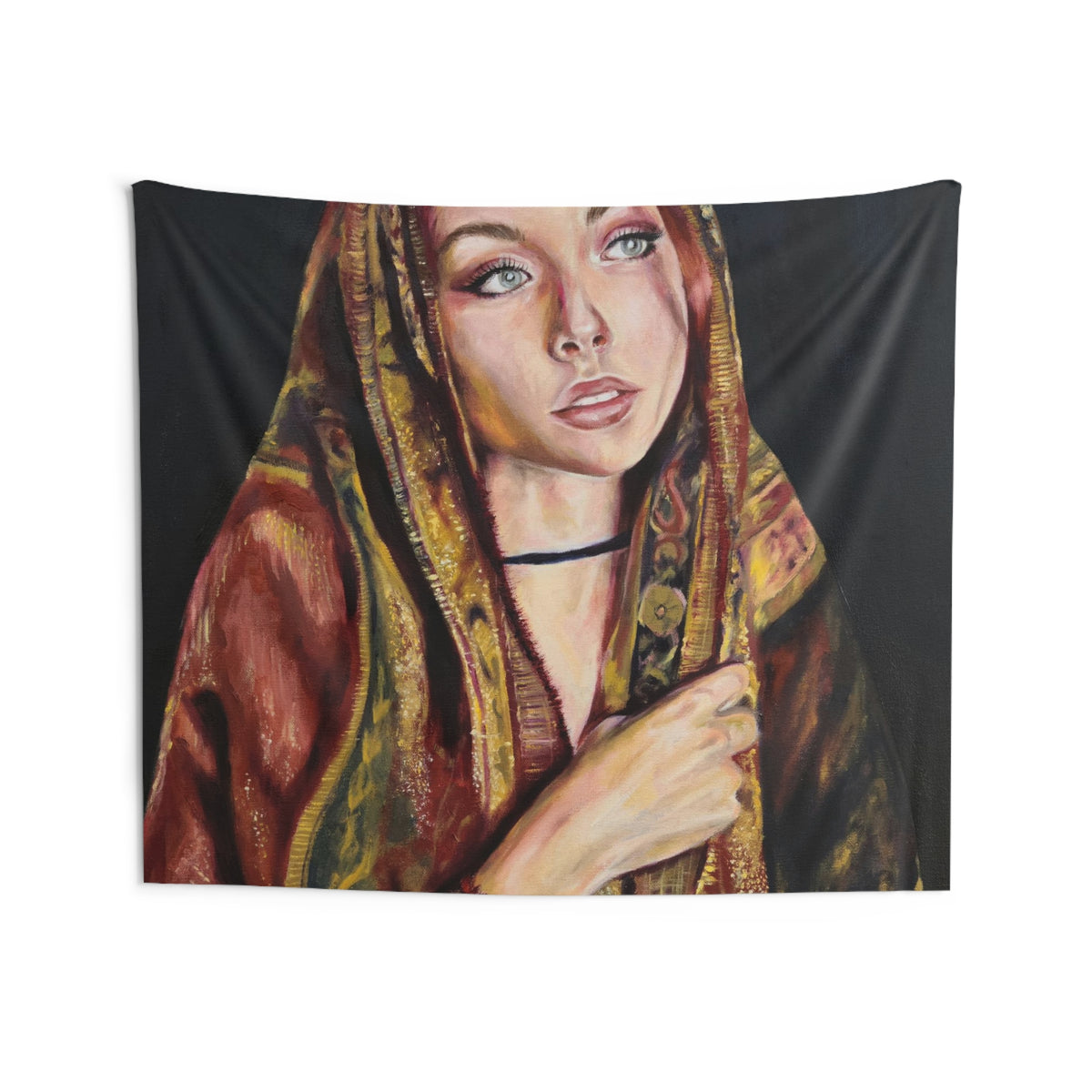 "Black Rose" Tapestry