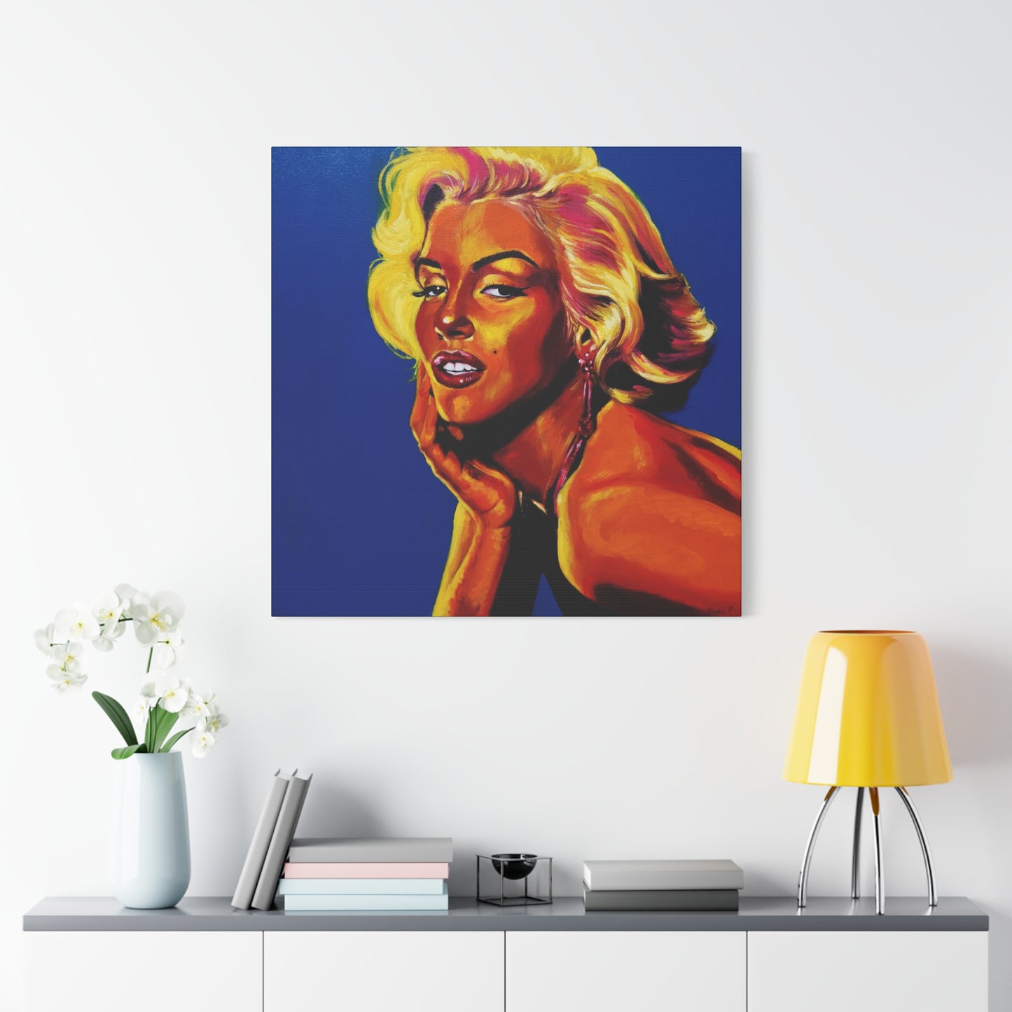 "Marylin Monroe" - Stretched Canvas Print Wall Art