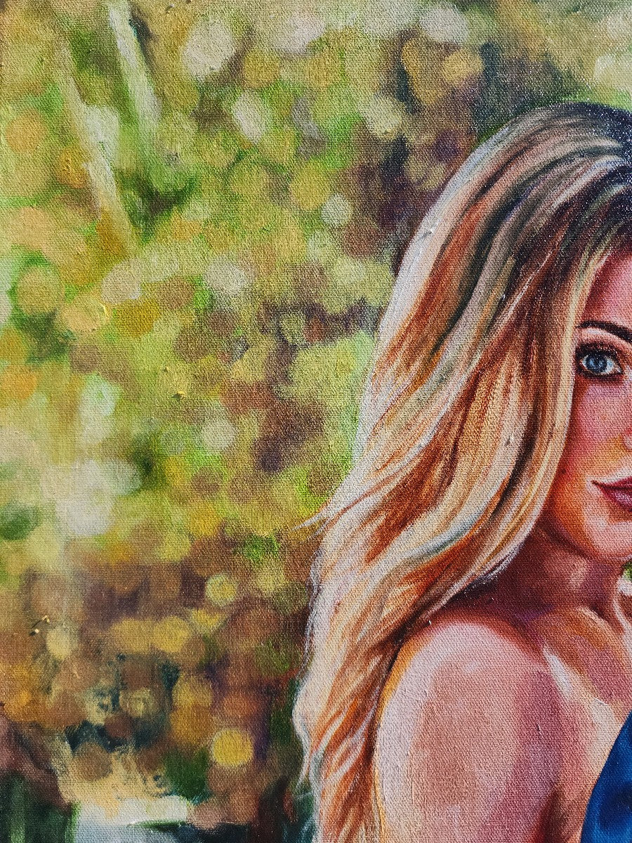 "Implied, painting of Charly Jordan" Original Painting