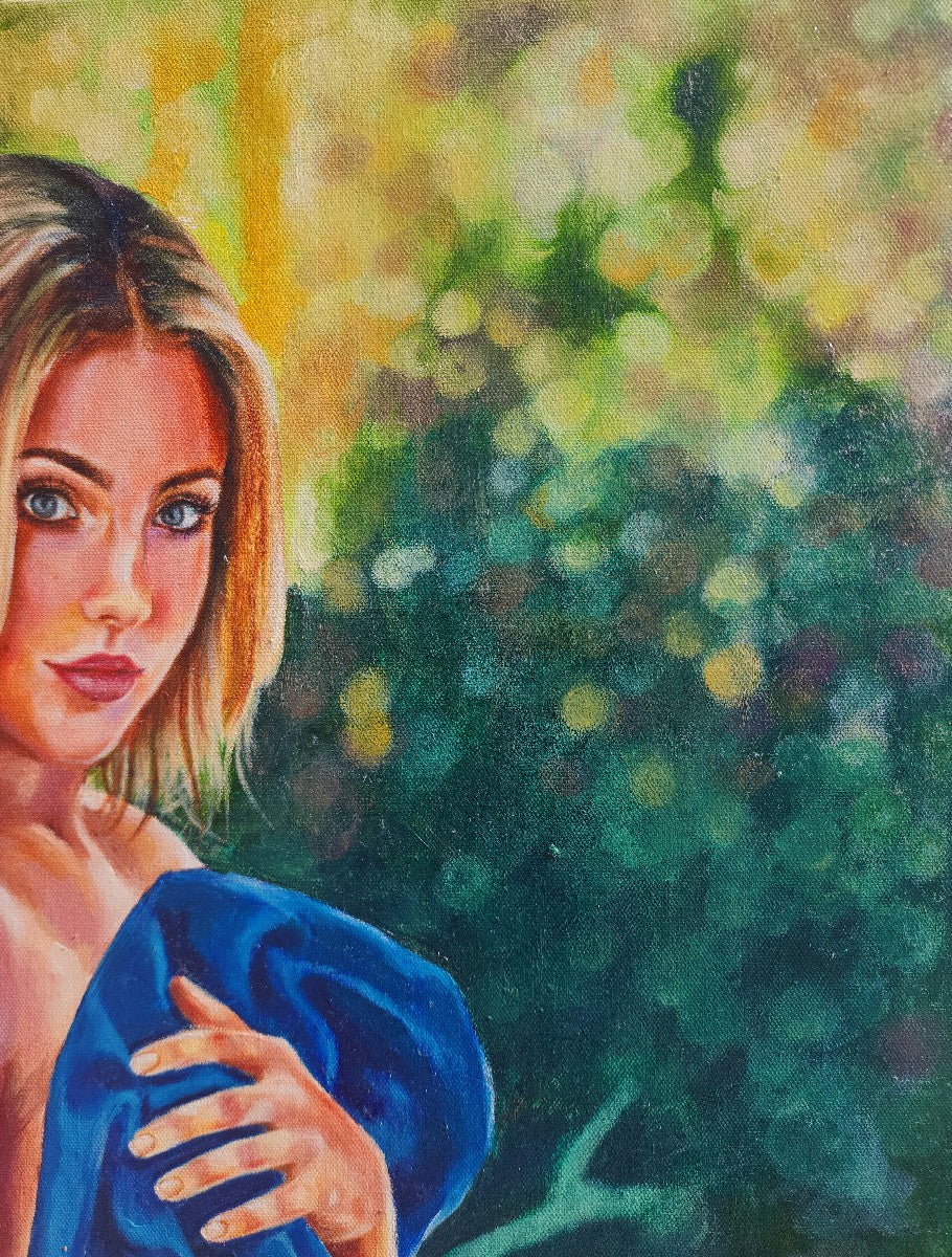 "Implied, painting of Charly Jordan" Original Painting