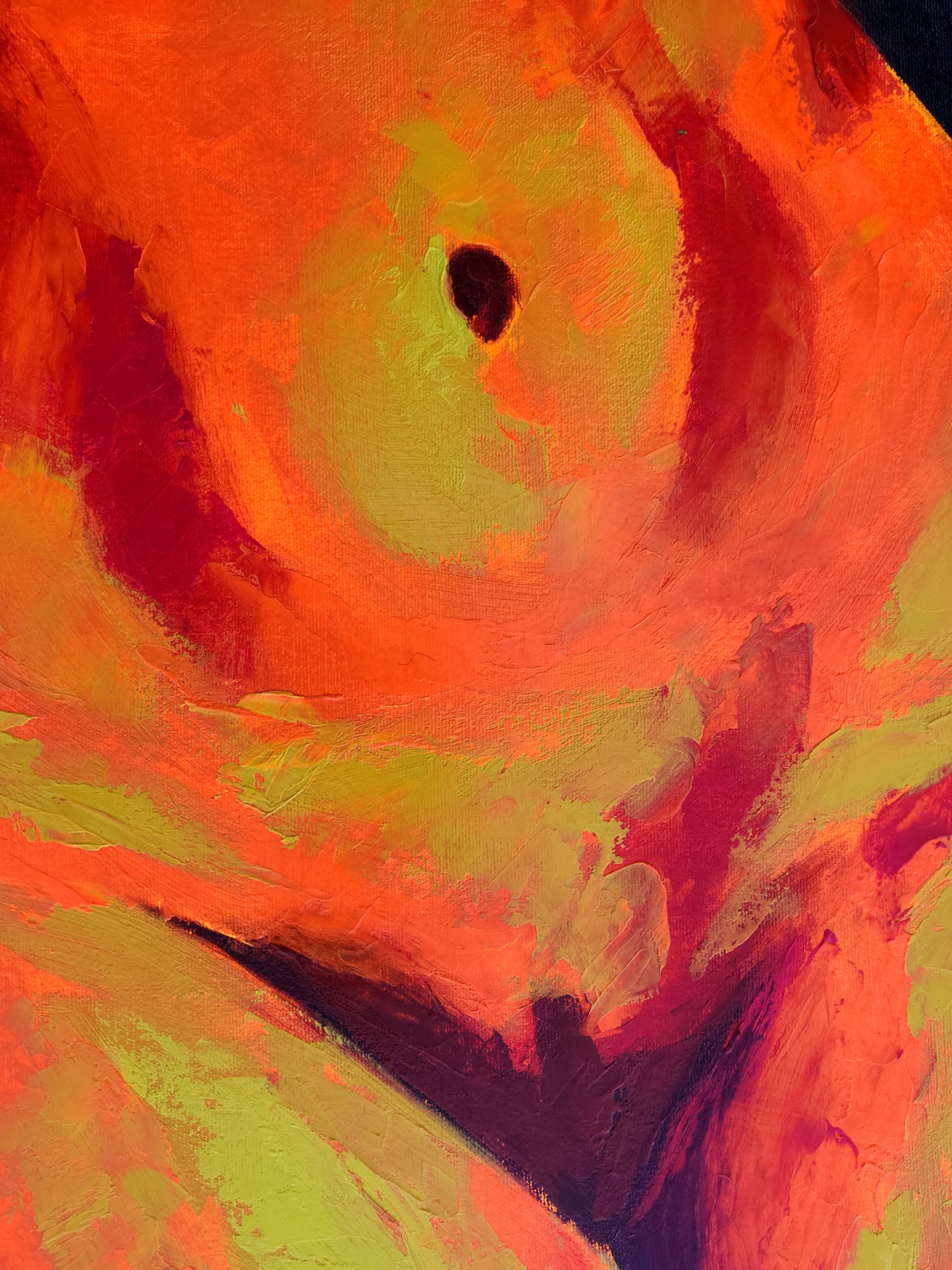 "Orange Bodyscape" Original Painting