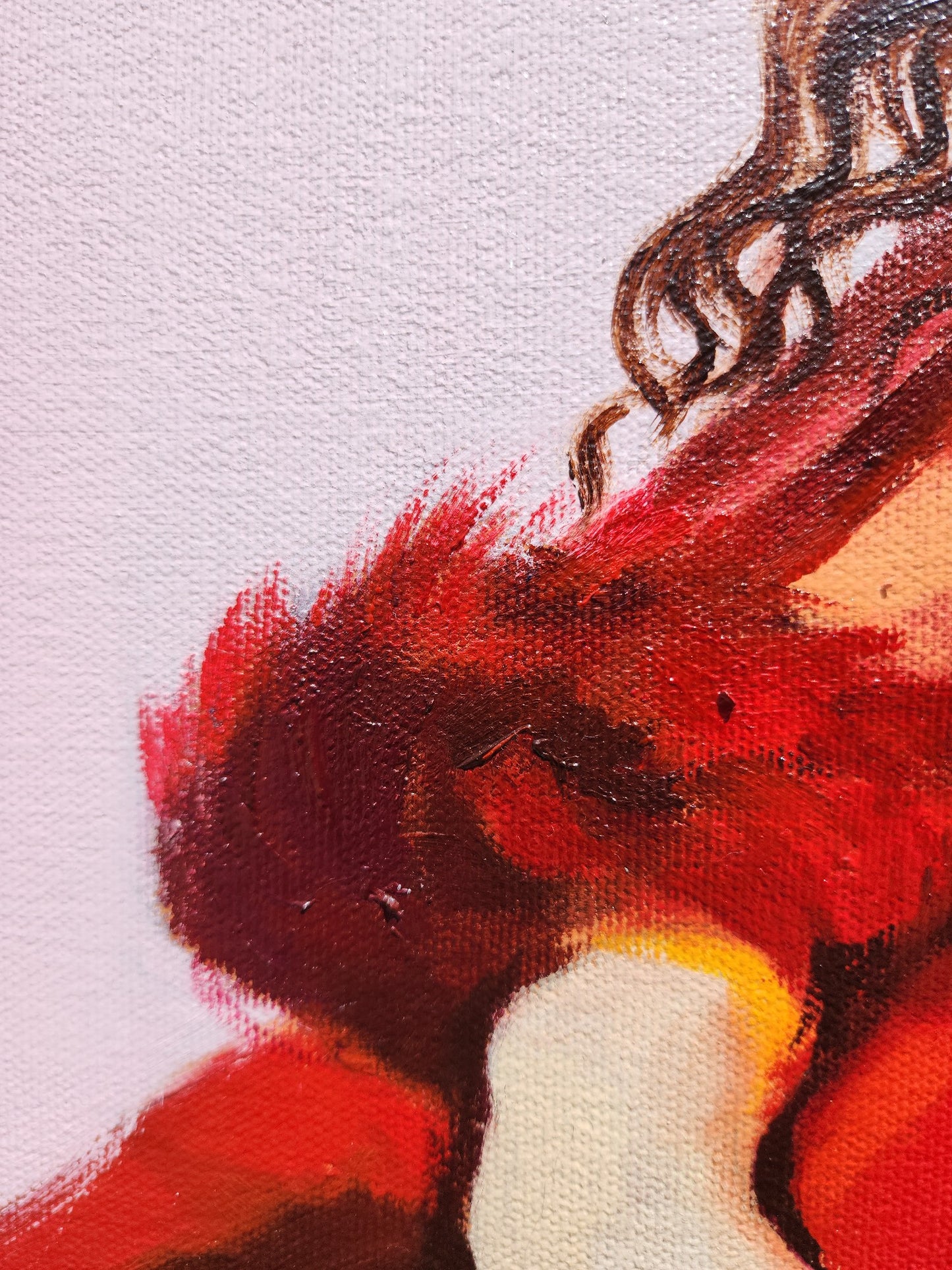 "Red Lace" Original Painting