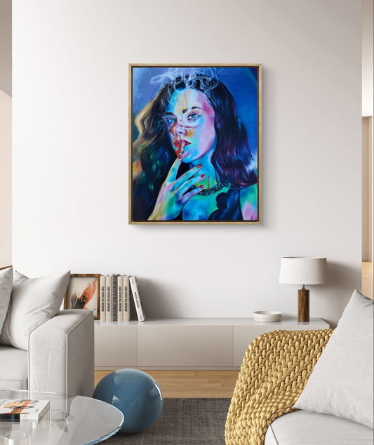 "Smoke" Canvas Print