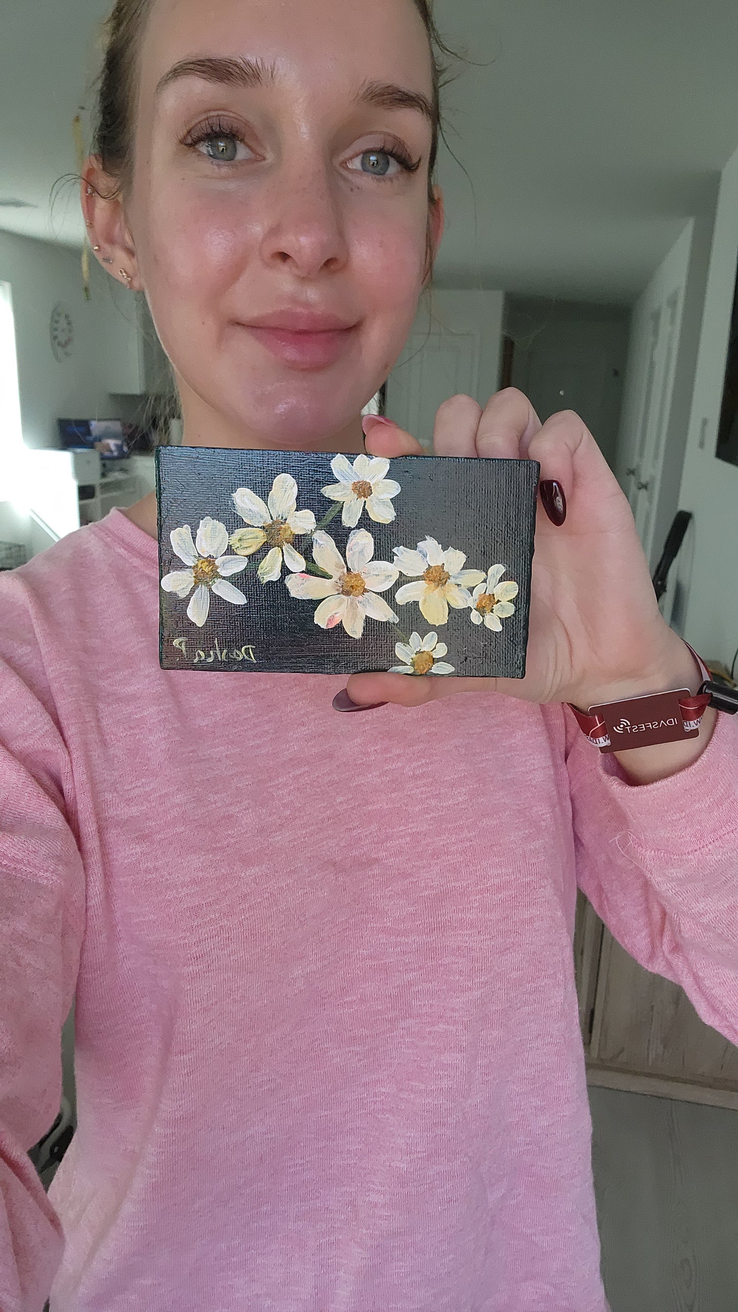 "Micro Daisies" #1 Original Painting