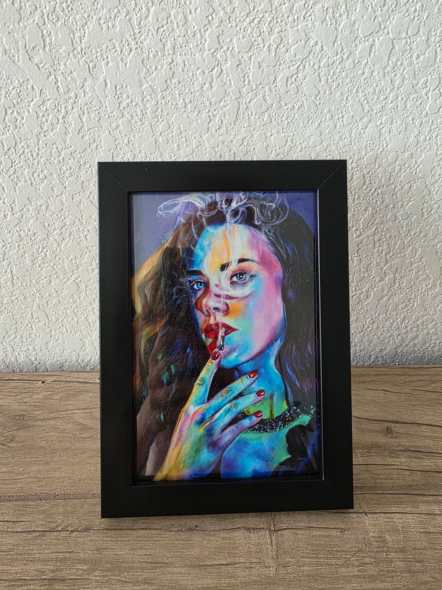 "Smoke" Signed, Framed Print