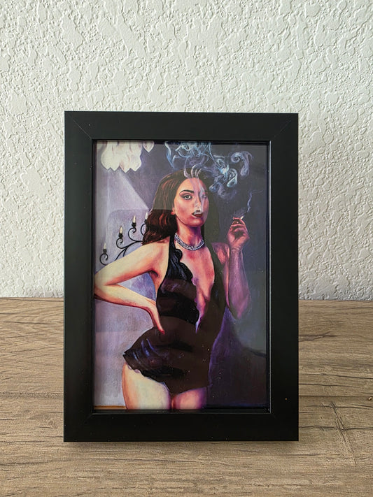 "Just a Hit" Signed, Framed Print