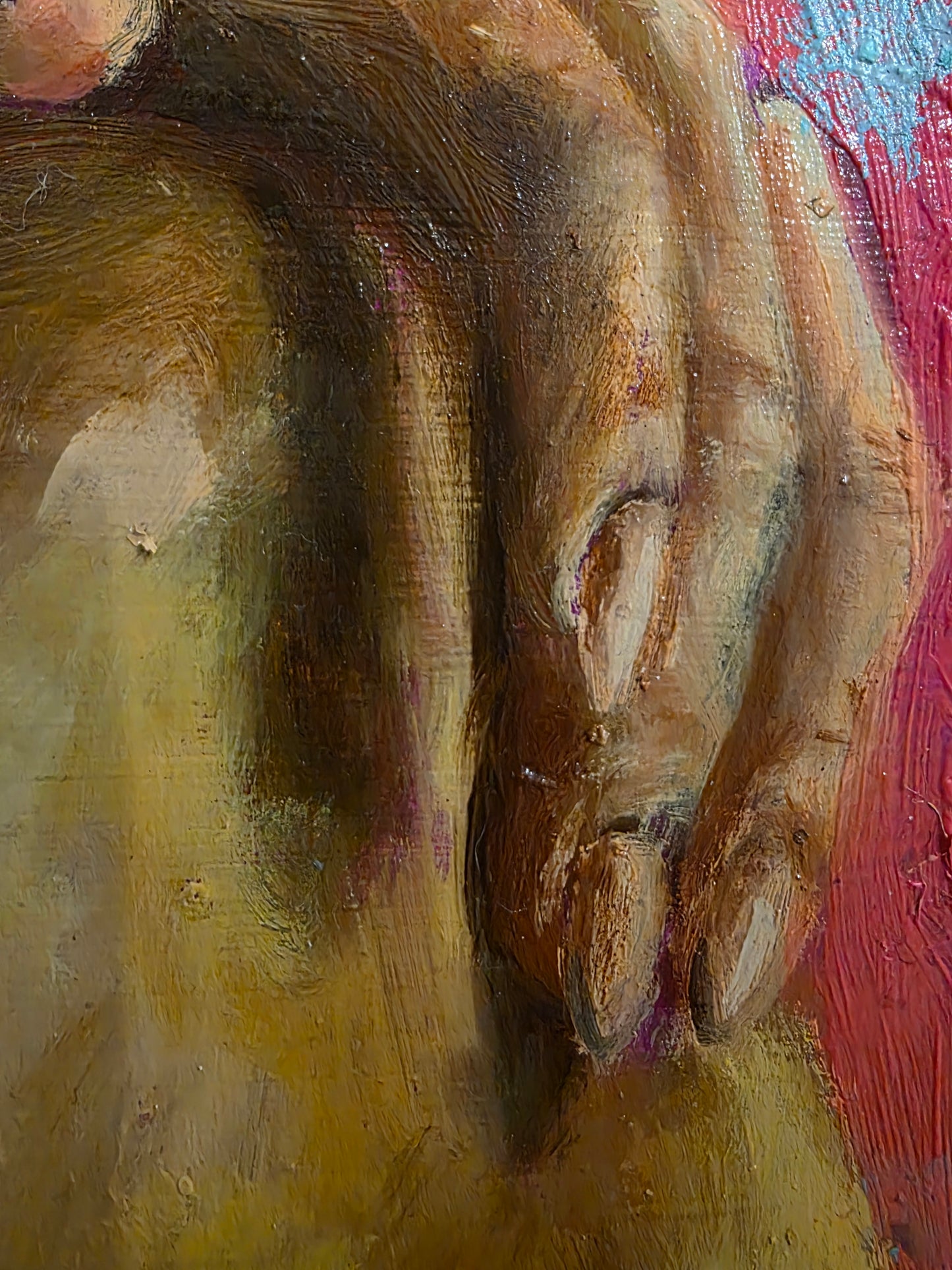 "Holding Myself" Original Painting