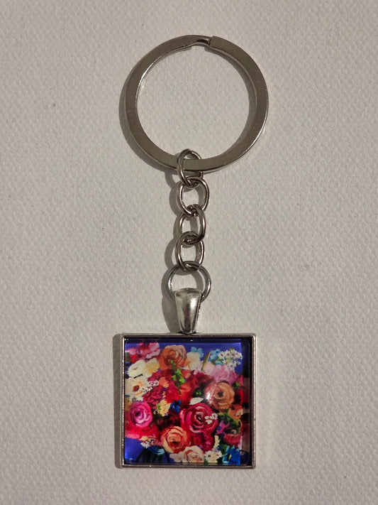"Vibrant Bouquet" Keychain