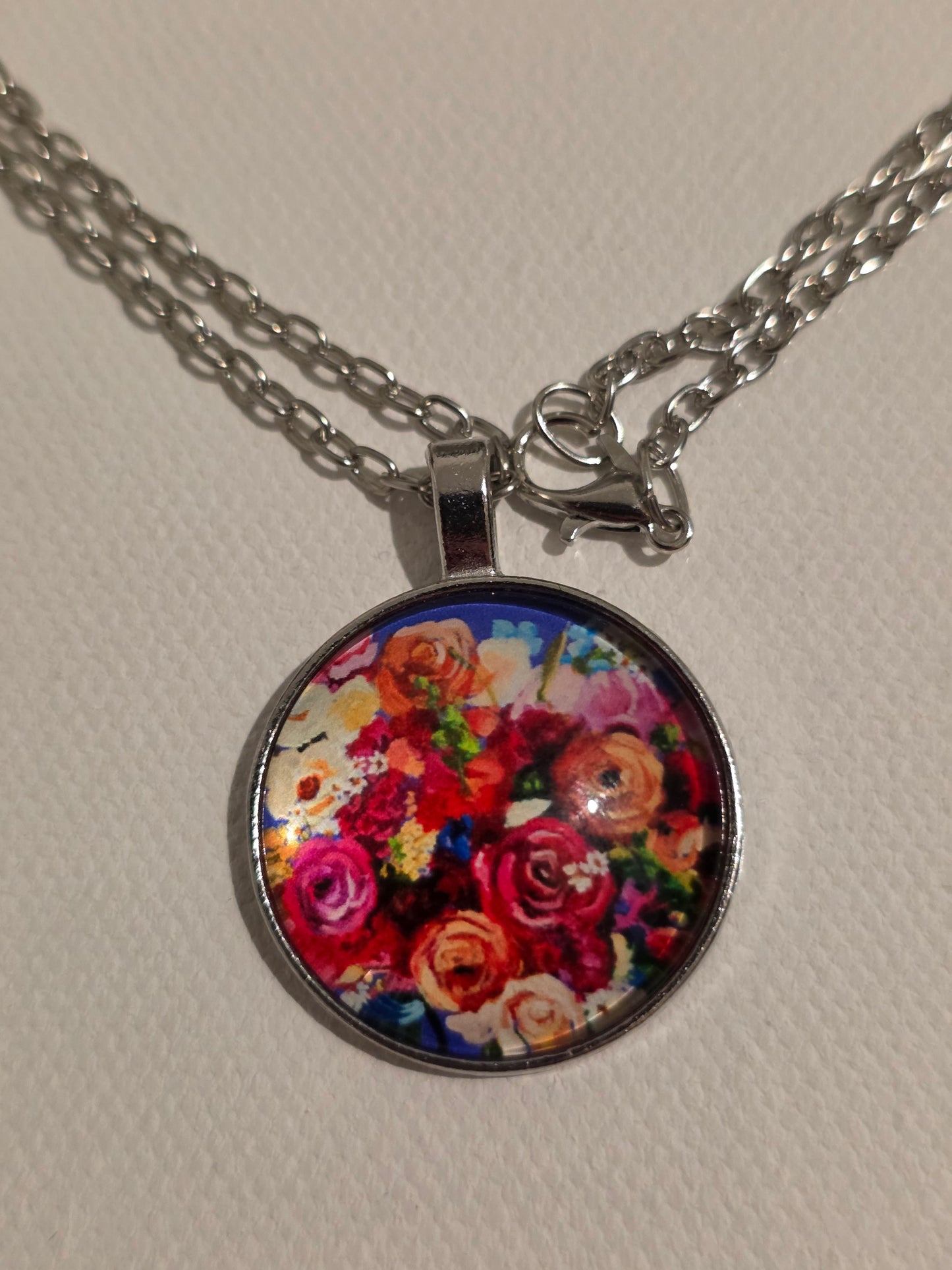 "Vibrant Bouquet" Pendant Necklace
