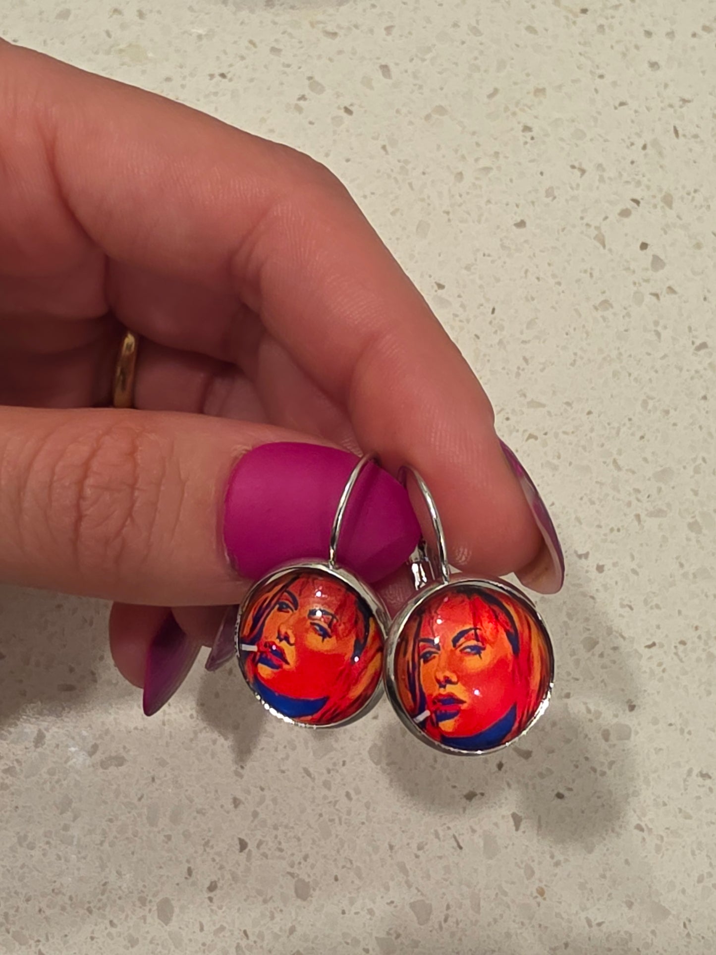 "Angelina Jolie - Girl, Interrupted" Earrings